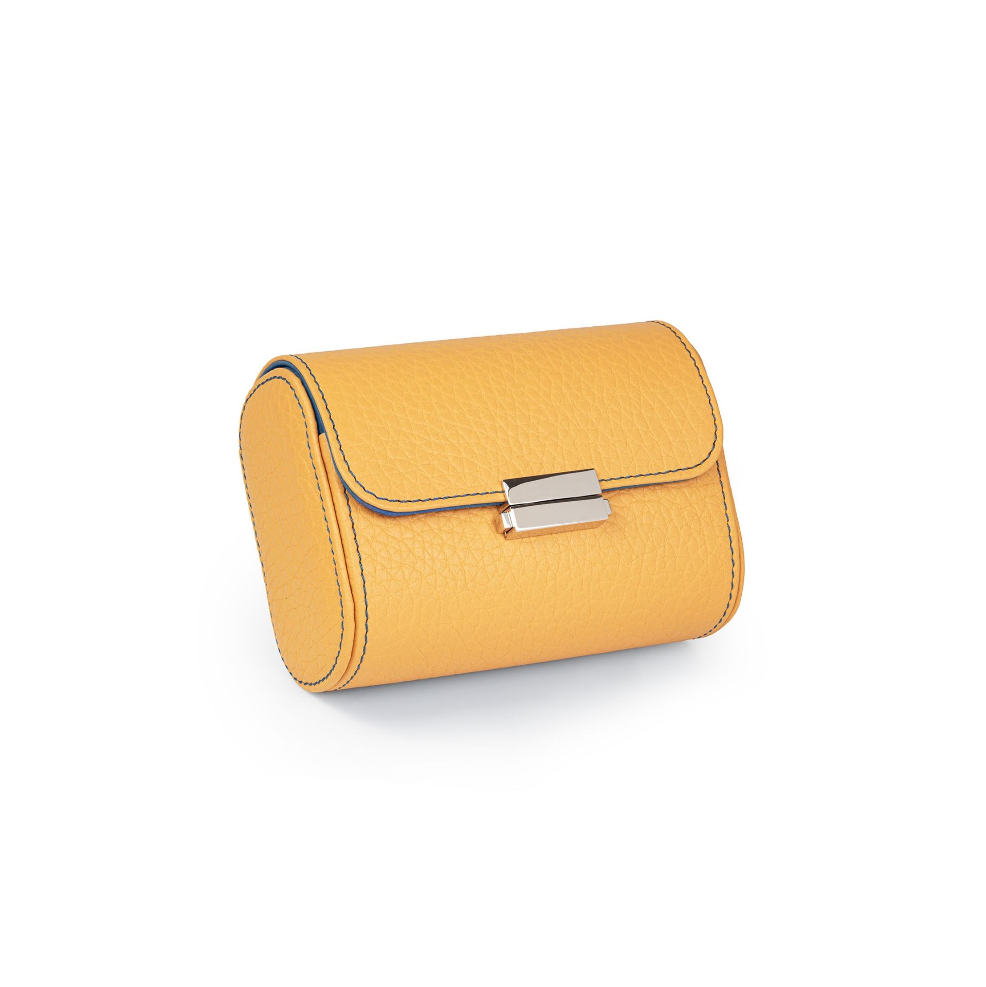 Scatola Del Tempo Pochette 2 Posti Pelle Grana Dollaro/Nabuk Senape Int. Jeans Edizione Astrua  POCHETTE2