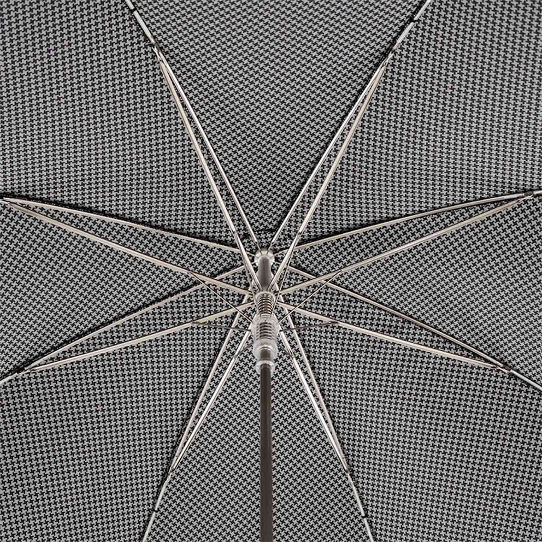 PASOTTI Ombrello Da Uomo Lux Pied De Poule Nero/Grigio  478*52682/1**N60