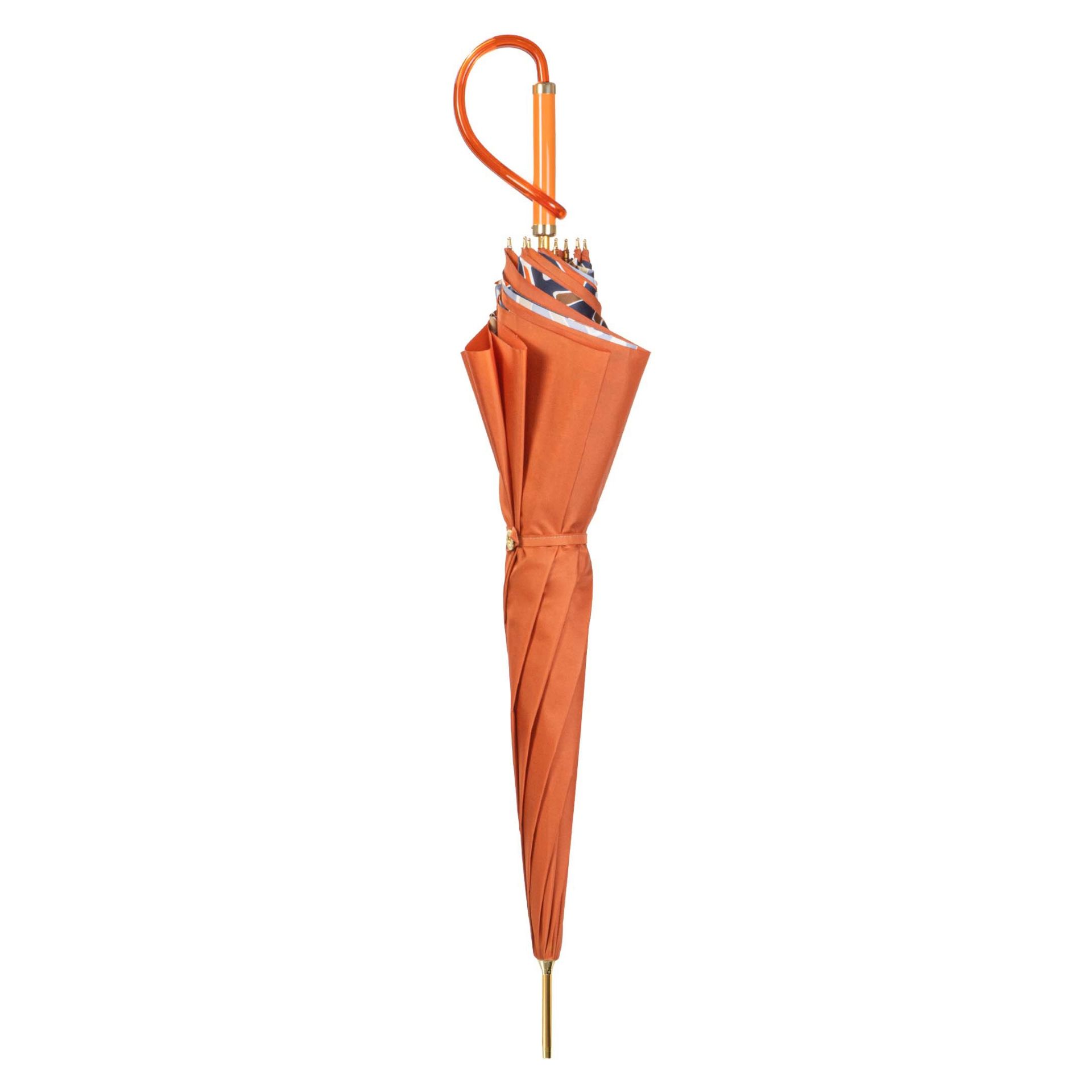 PASOTTI Ombrello Da Donna Classic Arancio Cangiante Interno Fantasia Multicolor  189*CANG-1*9N157-2*A
