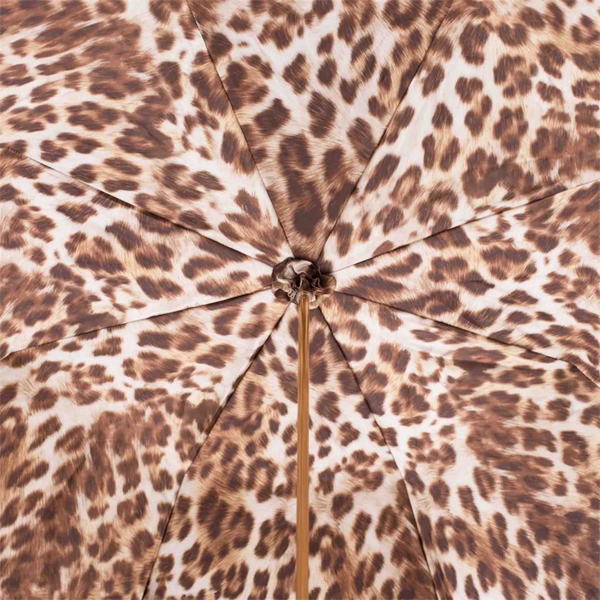 PASOTTI Ombrello Da Donna Animal Beige Interno Leopardato  189*SERGE-65*52417-11*A35
