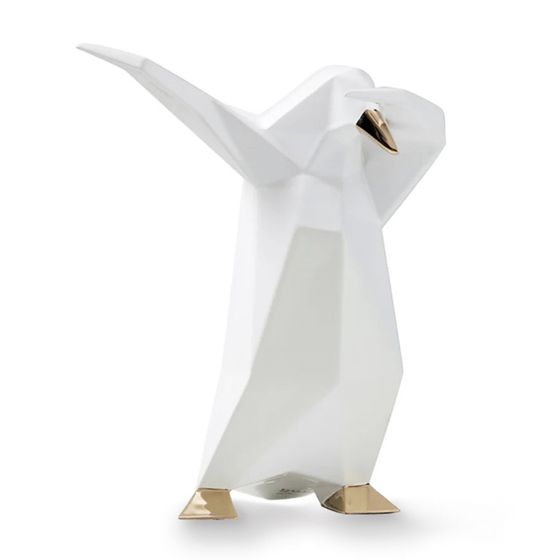 BOSA Scultura Dab Penguin Bianco (Vittorio Gennari)  31 CM - H 38 CM A-24/04+04/29