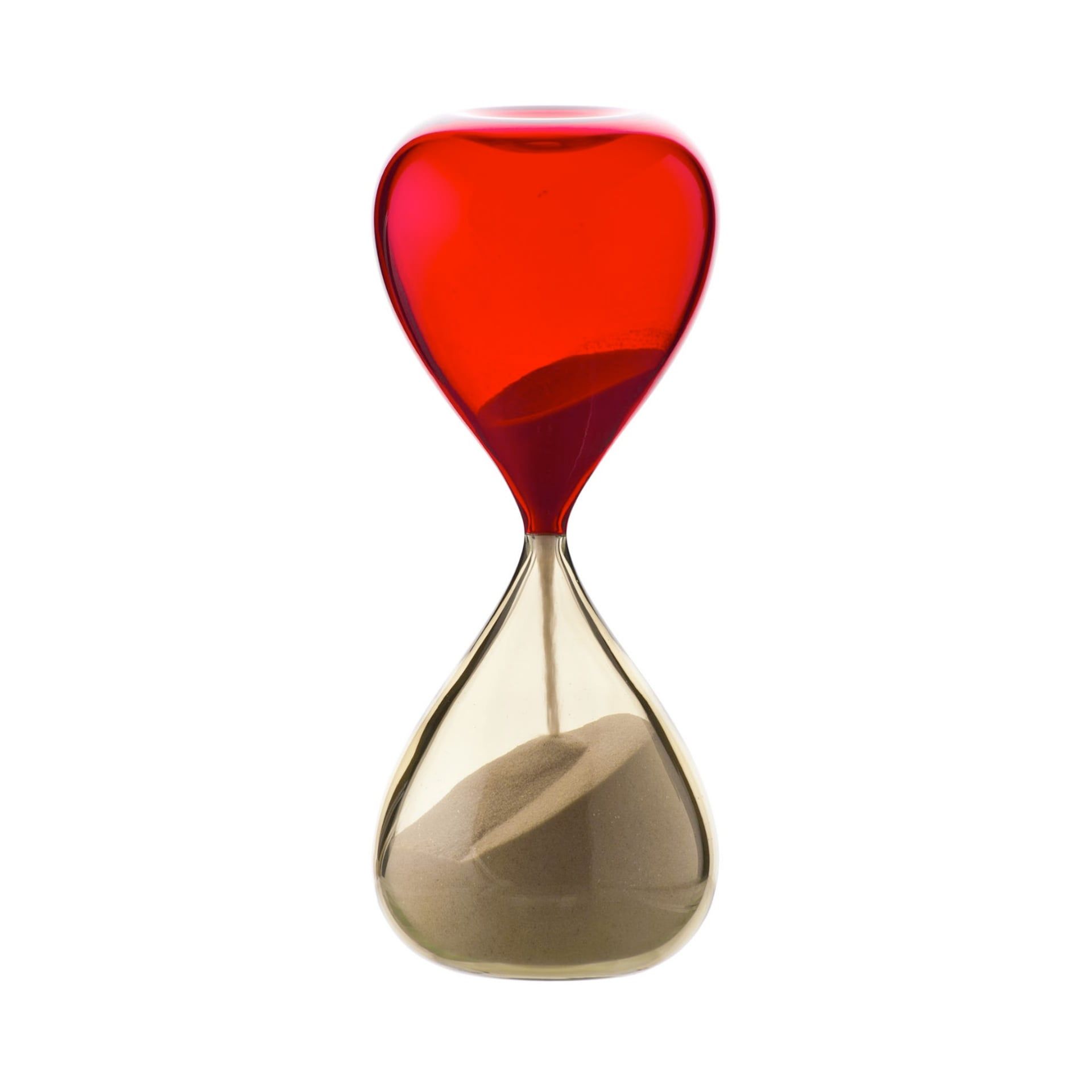 VENINI Clessidra Pagliesco/Rosso 10 CM – H 25 CM 420.06