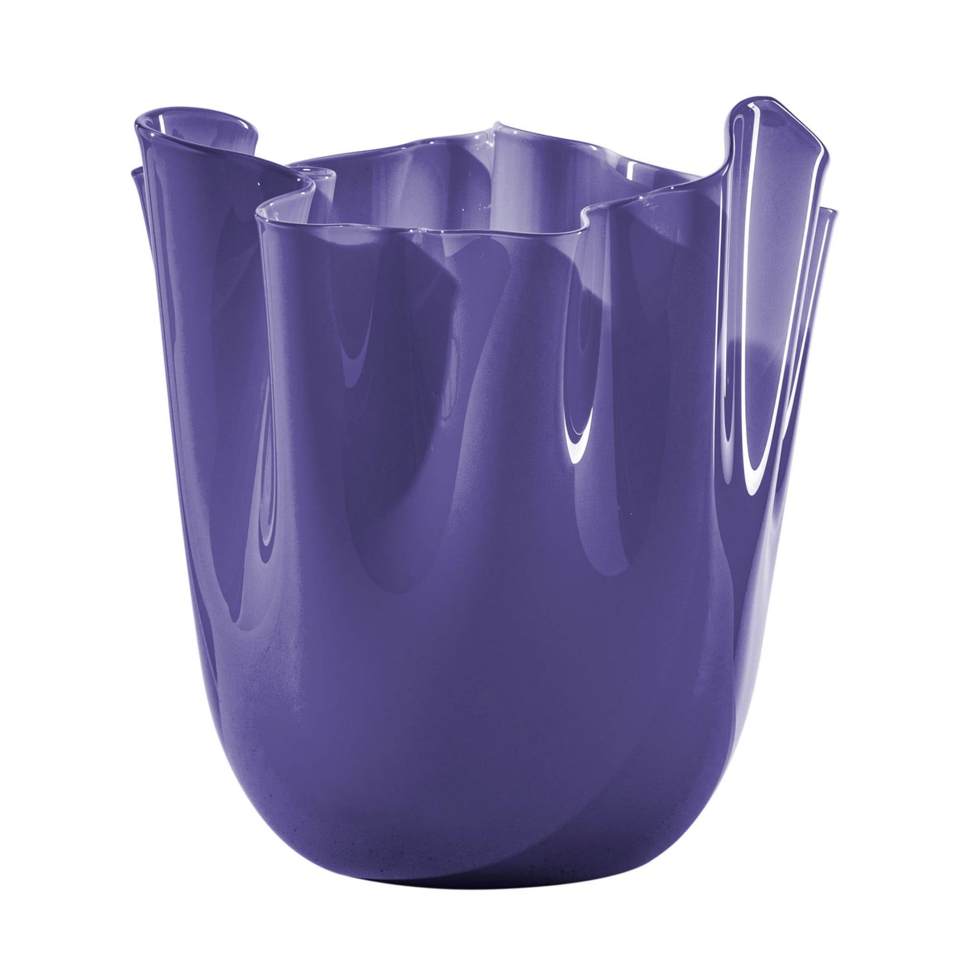 VENINI Vaso Fazzoletto Large Indaco 23CM – H 31CM 700.00