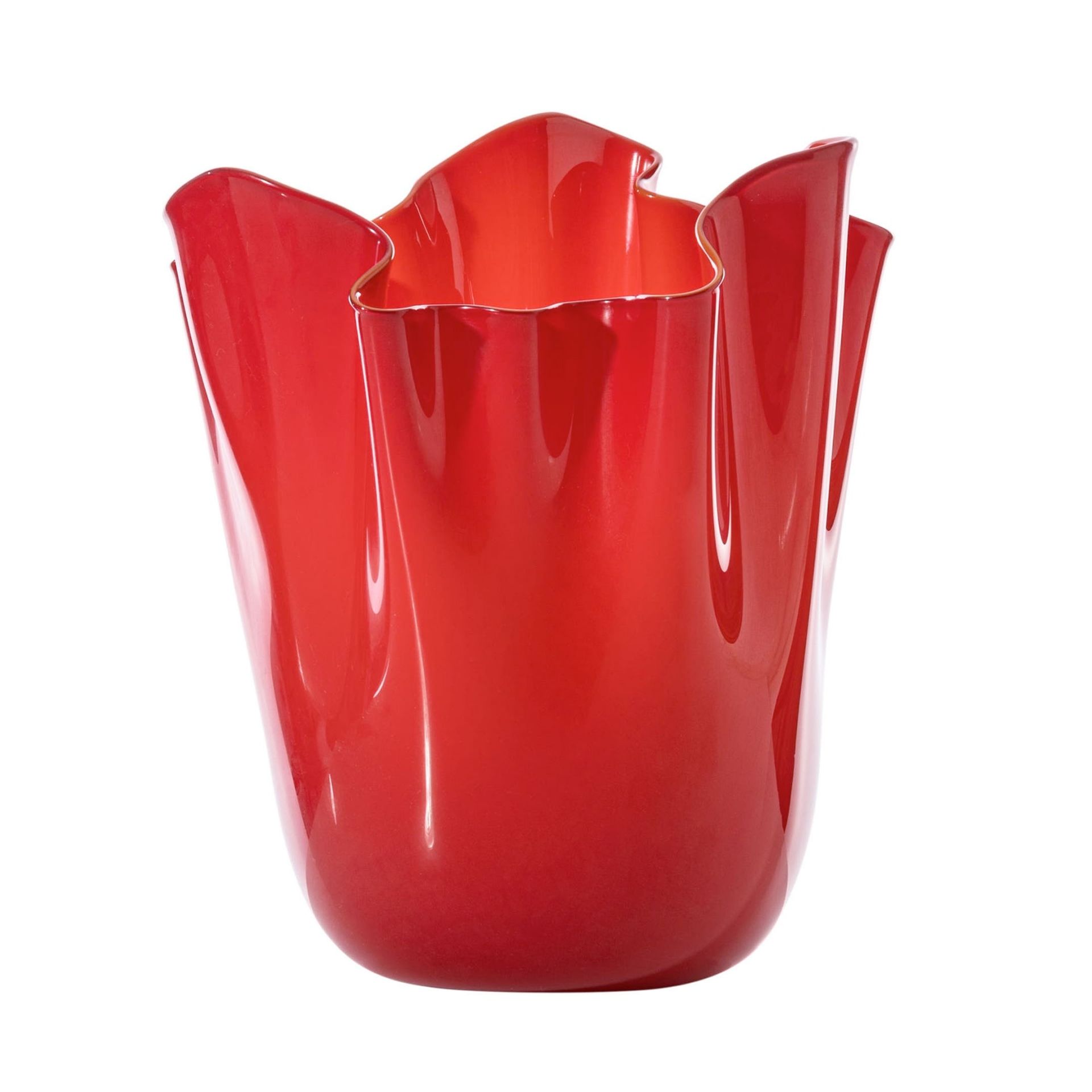VENINI Vaso Fazzoletto Large Rosso 23 CM - H 31 CM 700.00