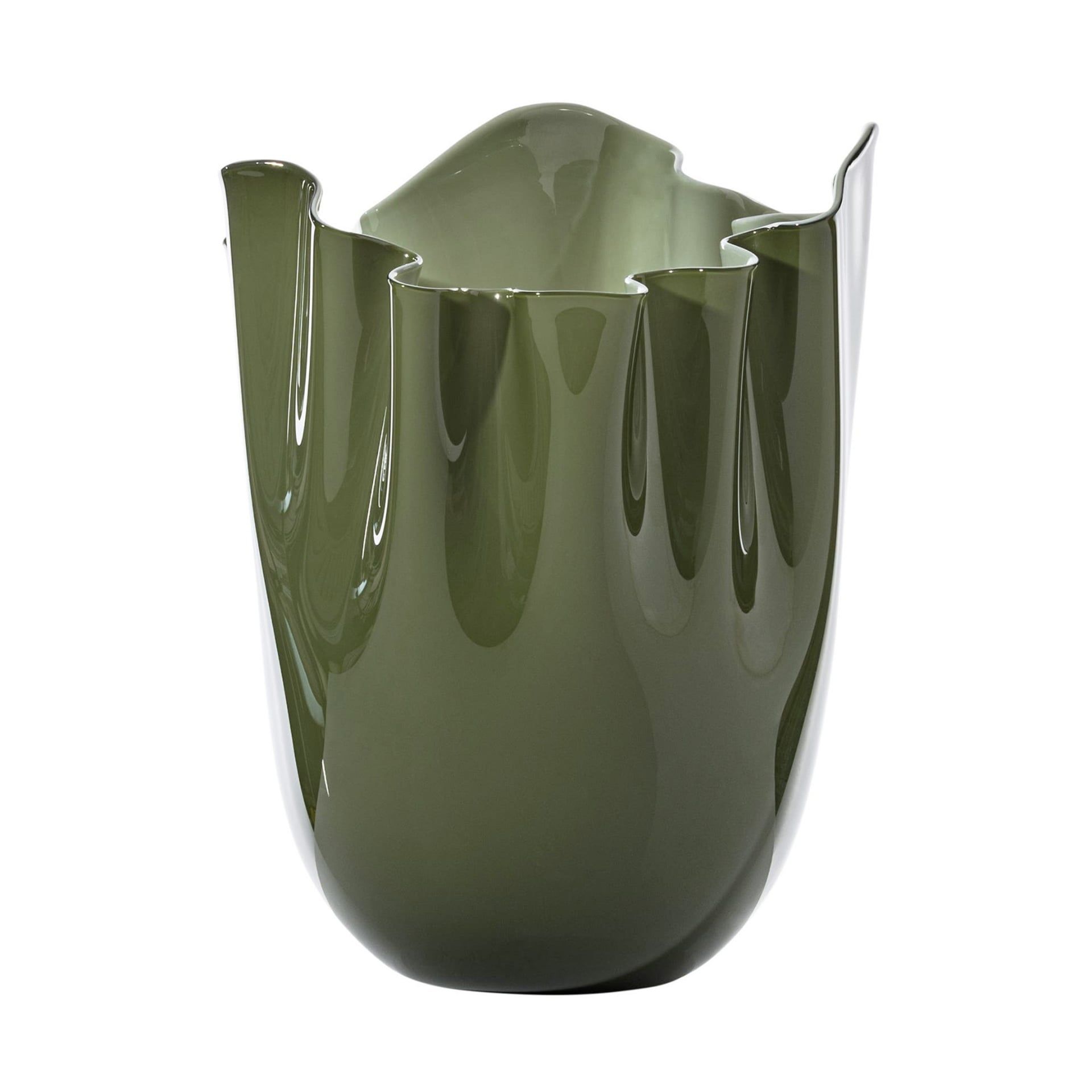 VENINI Vaso Fazzoletto Large Verde Mela 23 CM - H 31 CM 700.00