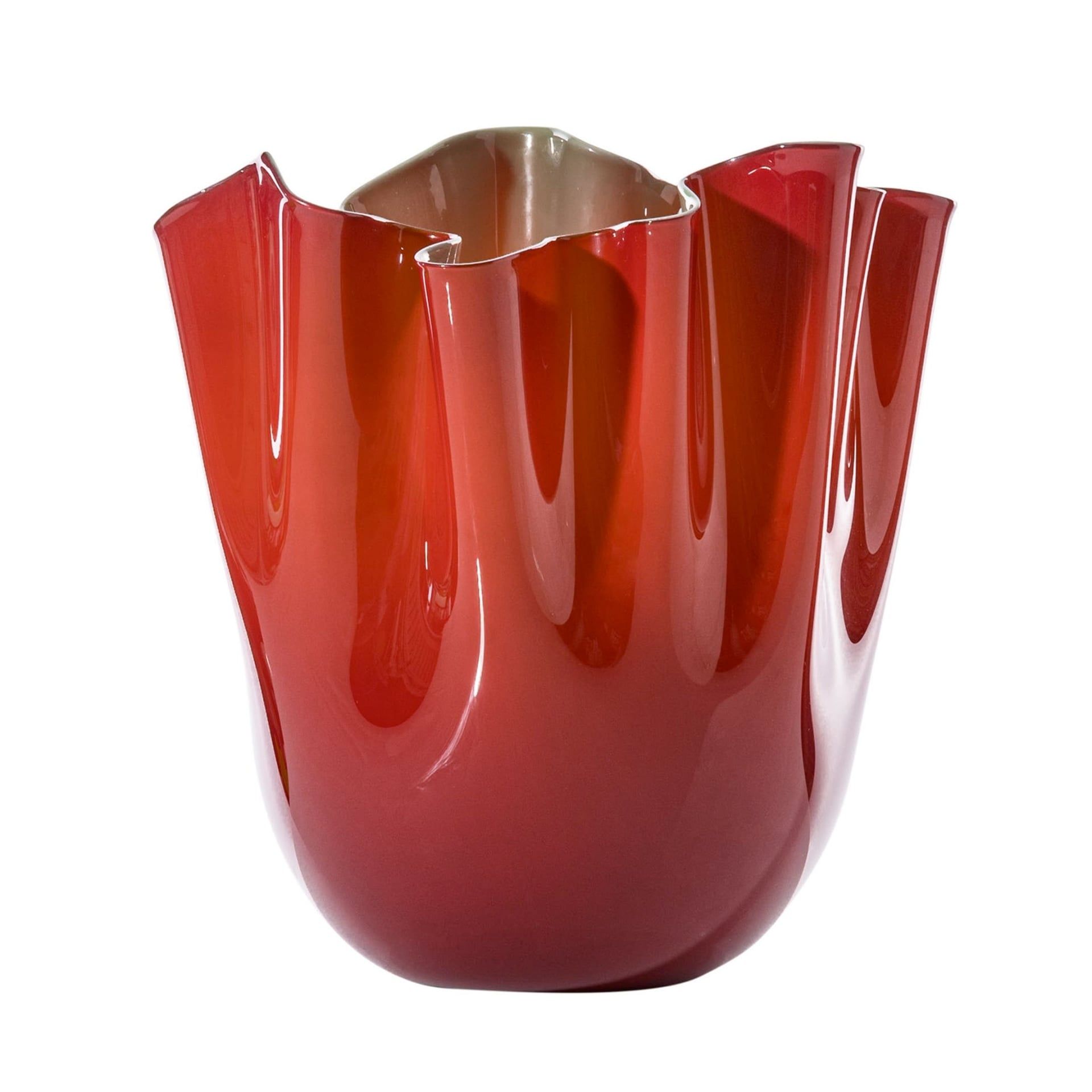 VENINI Vaso Fazzoletto Large Rosso/Verde Mela 23CM – H 31CM 700.00