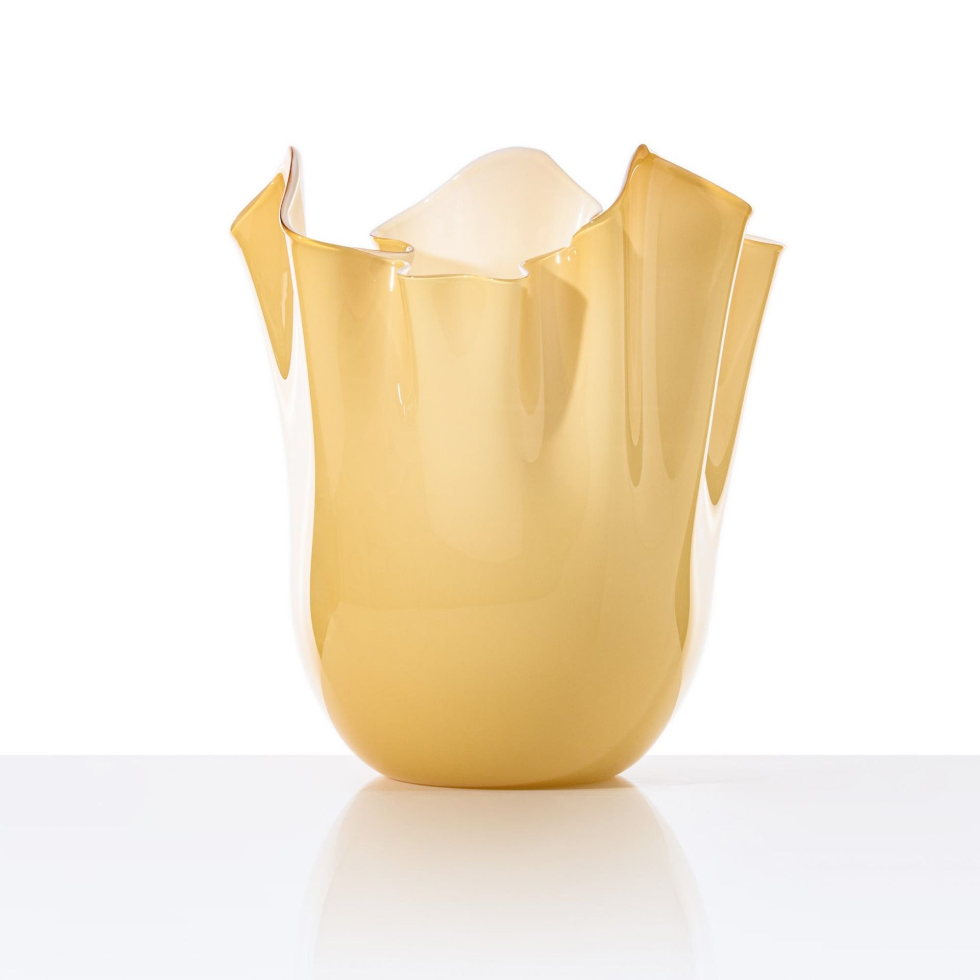 VENINI Vaso Fazzoletto Large Ambra 23CM – H 31CM 700.00