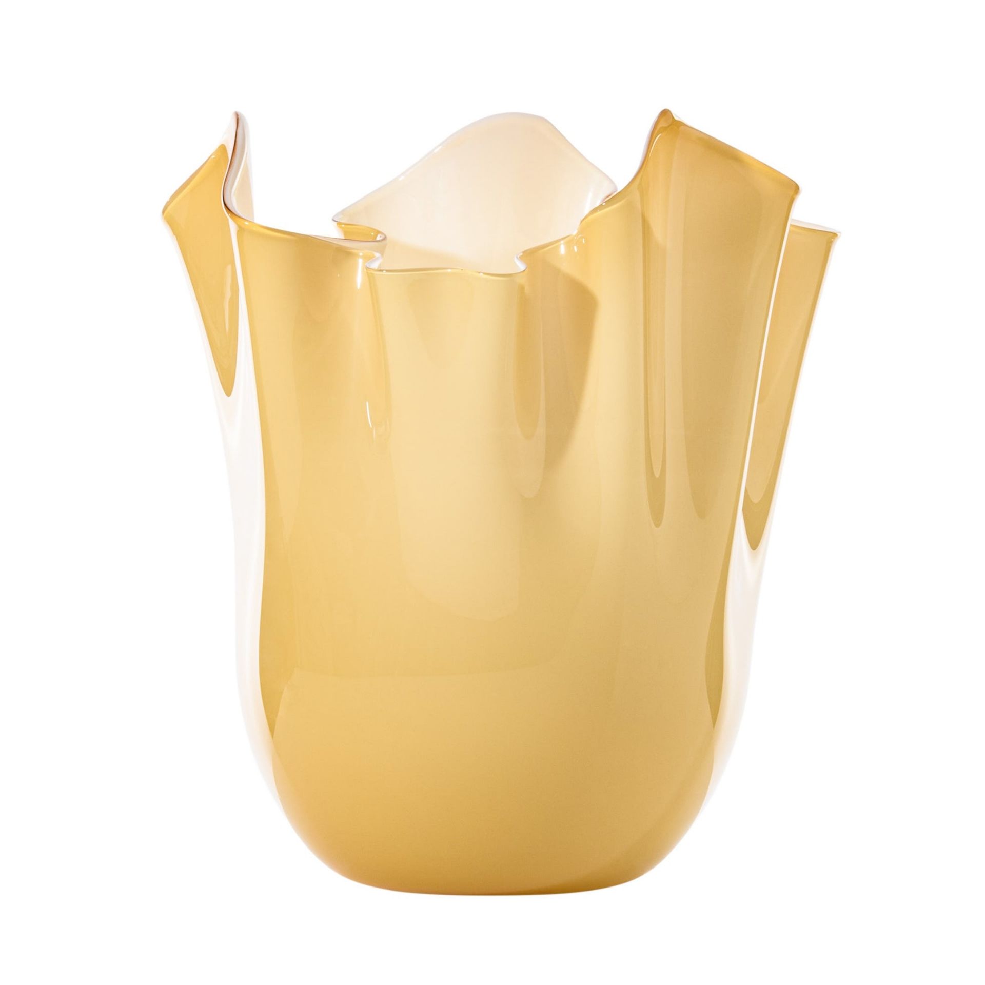 VENINI Vaso Fazzoletto Large Ambra 23CM – H 31CM 700.00