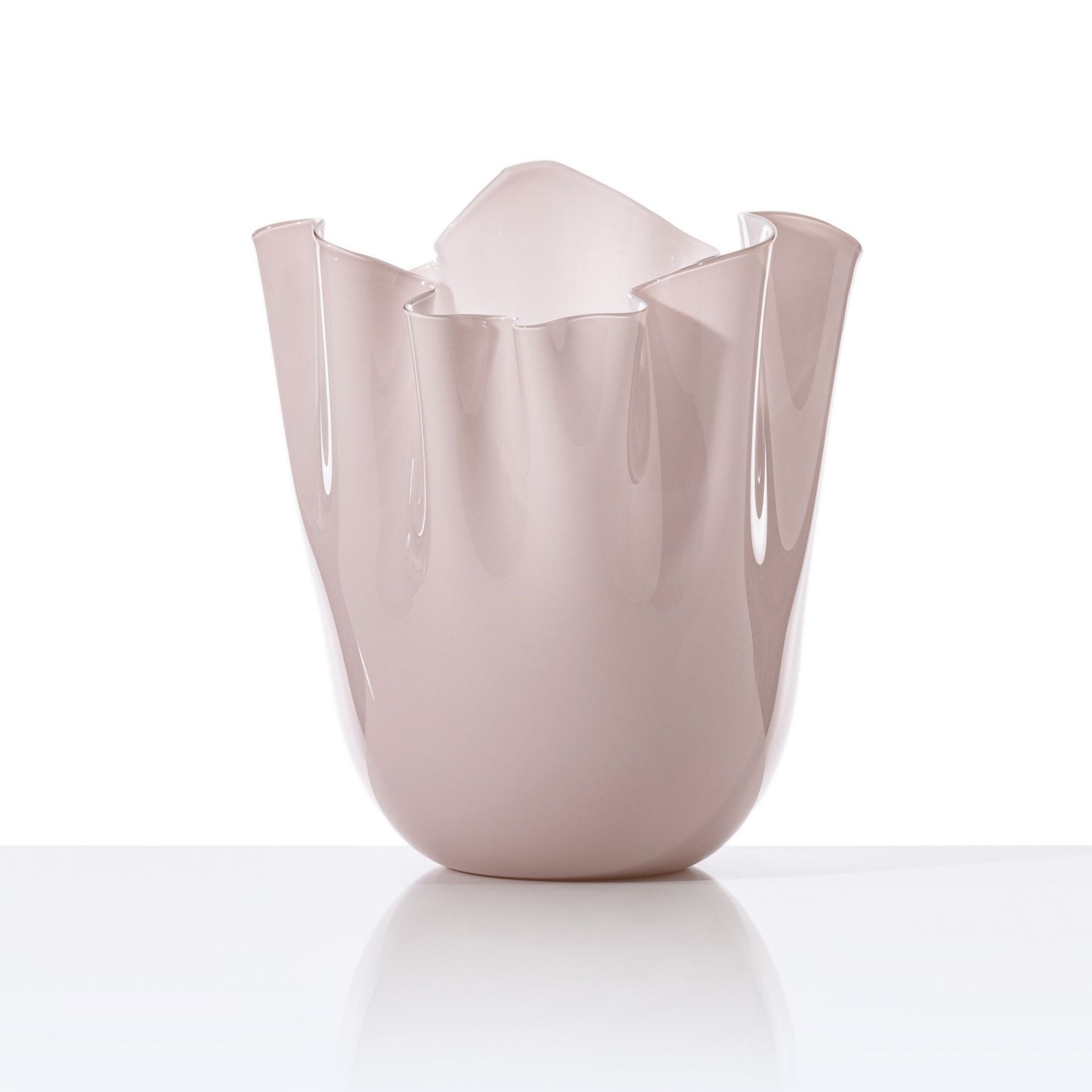 VENINI Vaso Fazzoletto Large Rosa Cipria 23CM – H 31CM 700.00
