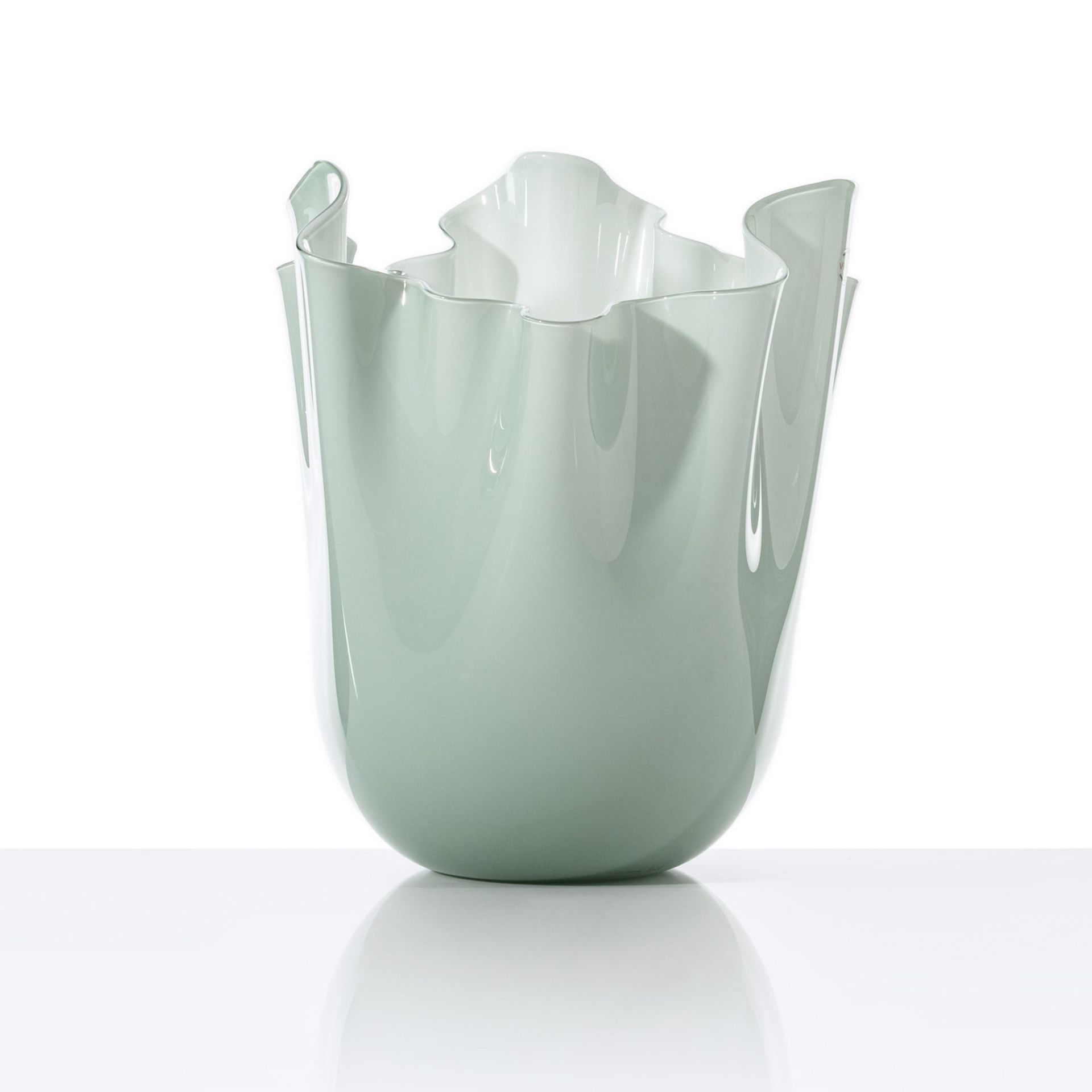 VENINI Vaso Fazzoletto Large Verde Rio 23CM – H 31CM 700.00