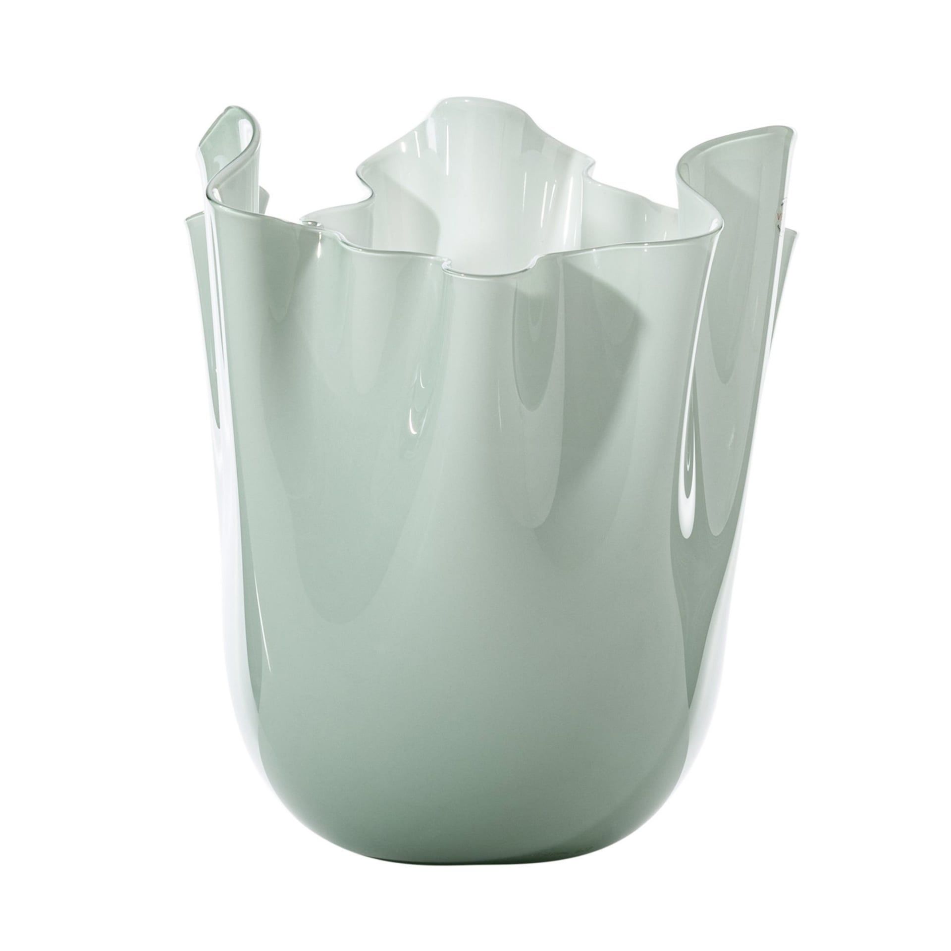 VENINI Vaso Fazzoletto Large Verde Rio 23CM – H 31CM 700.00