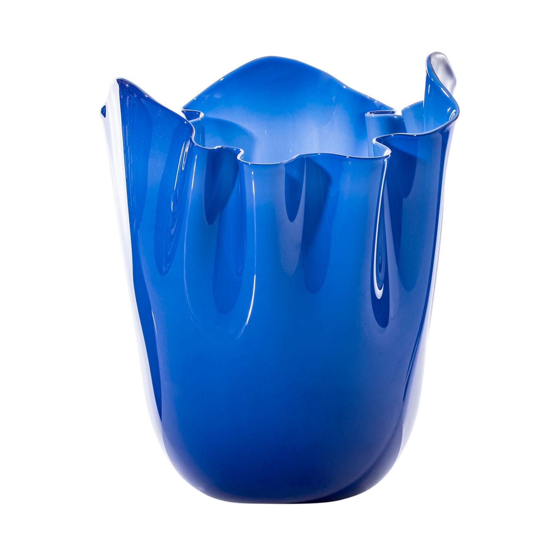 VENINI Vaso Fazzoletto Large Zaffiro  23 CM - H 31 CM 700.00
