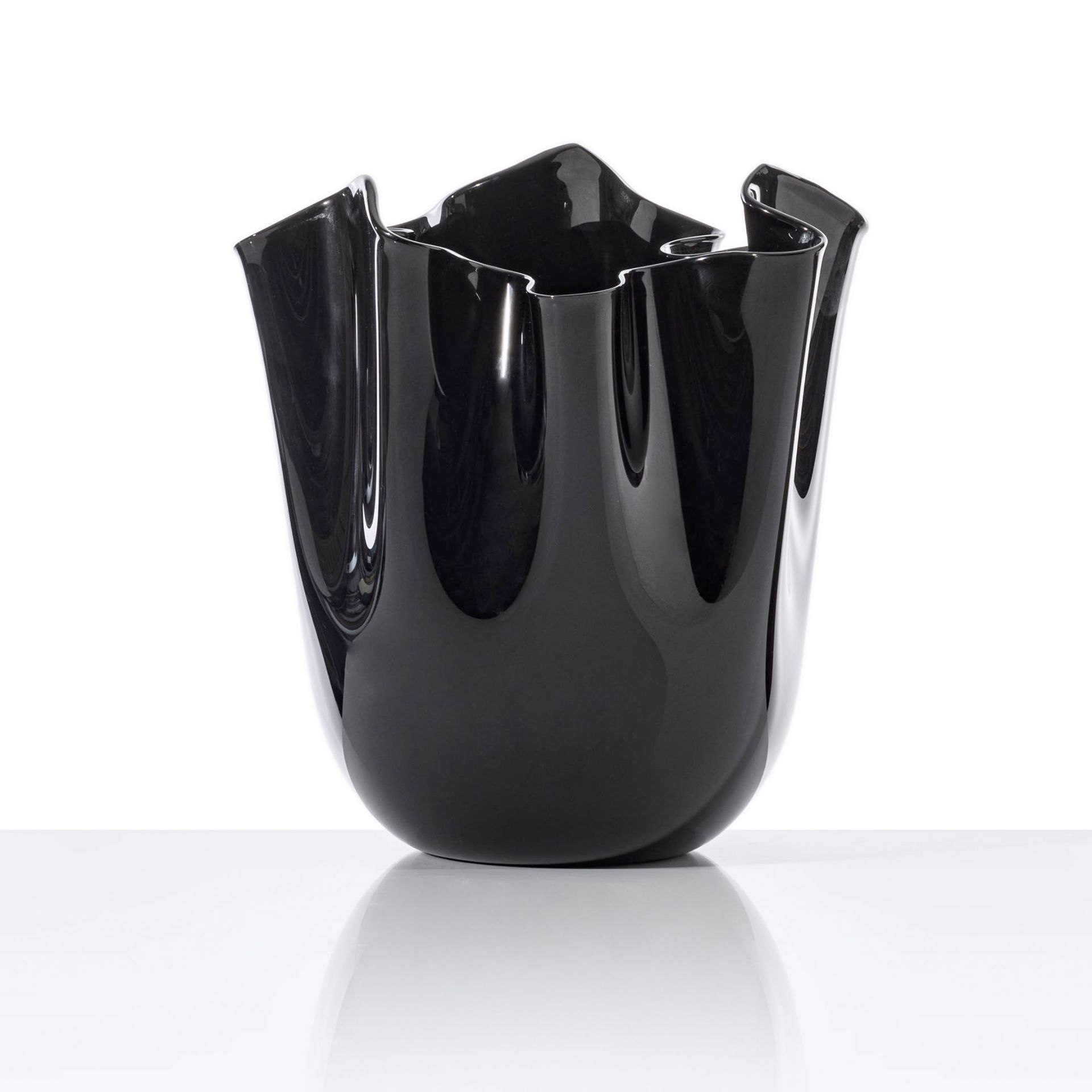 VENINI Vaso Fazzoletto Large Nero  23CM – H 31CM 700.00