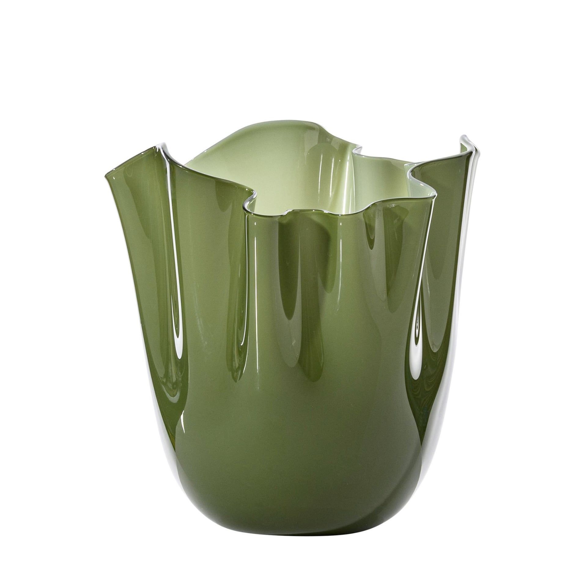 VENINI Vaso Fazzoletto Medium Verde Mela 20 CM - H 24 CM 700.02