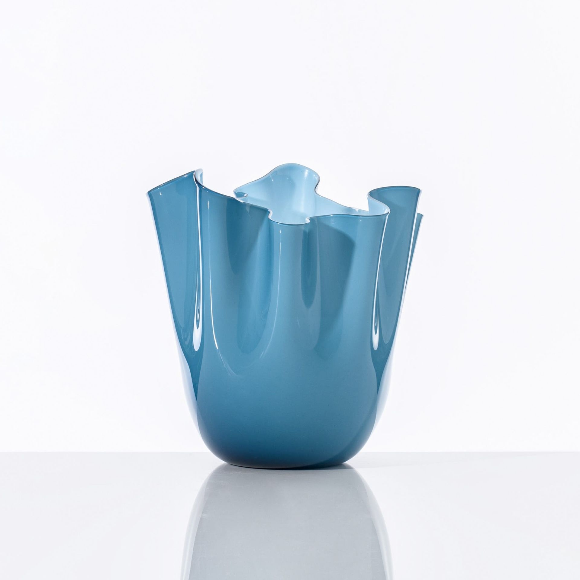 VENINI Vaso Fazzoletto Medium Orizzonte 20CM – H 24CM 700.02