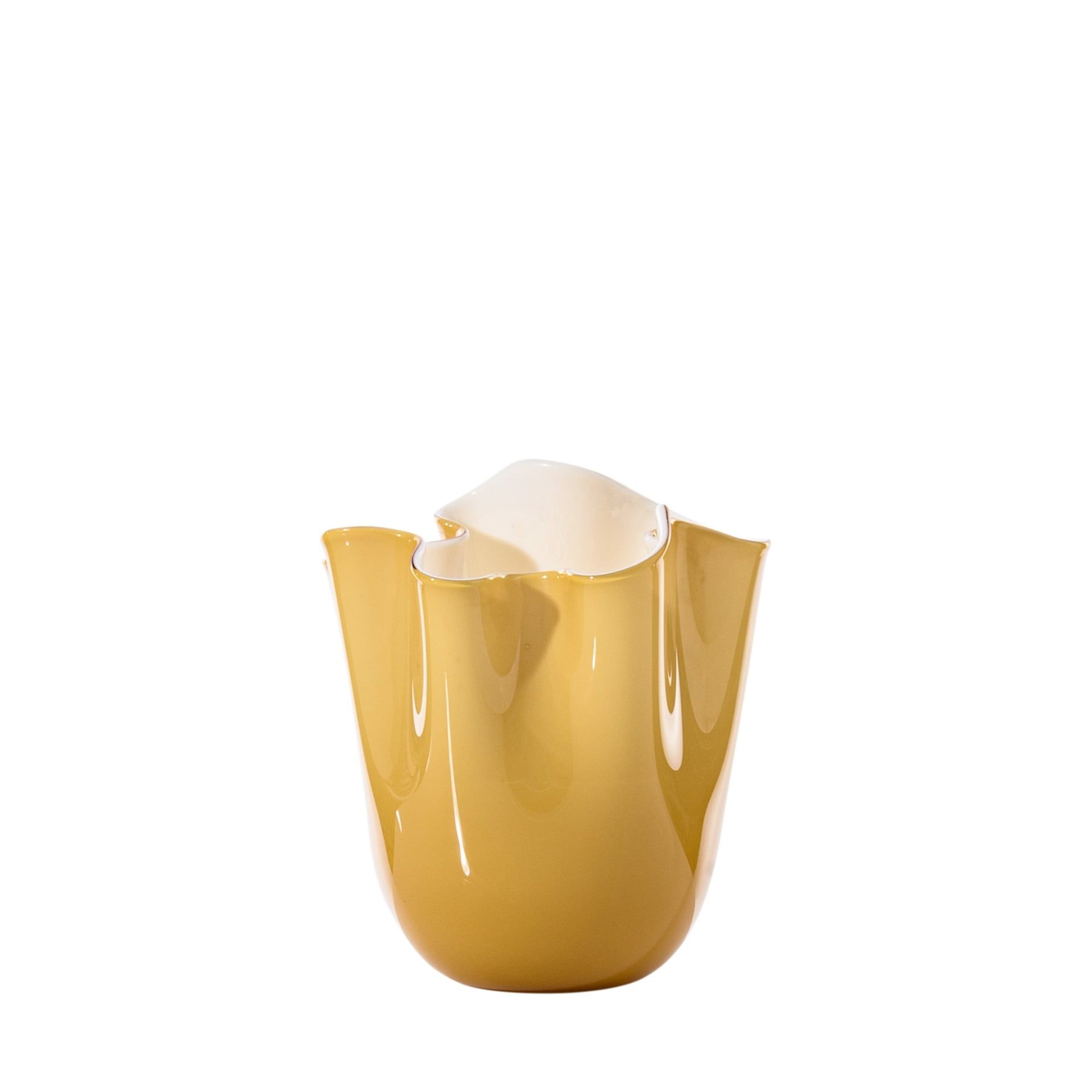 VENINI Vaso Fazzoletto Small Ambra 13,5 CM – H 13,5 CM 700.04