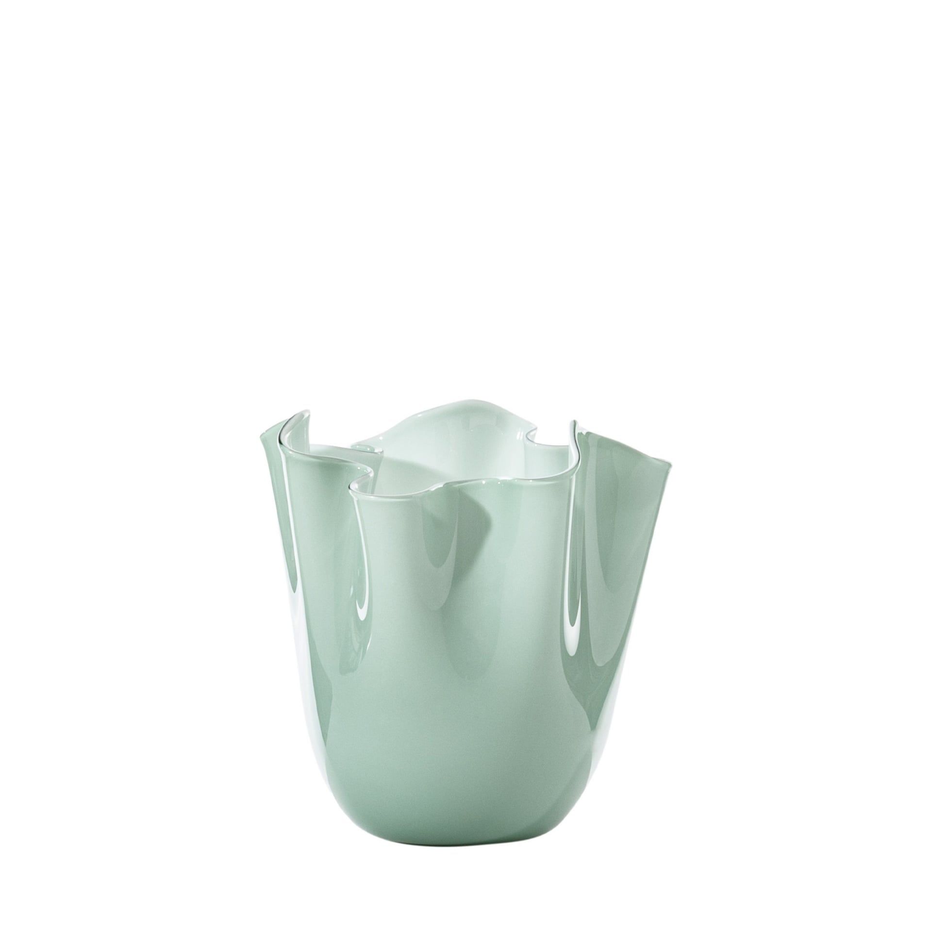 VENINI Vaso Fazzoletto Small Verde Rio  13,5 CM – H 13,5 CM 700.04