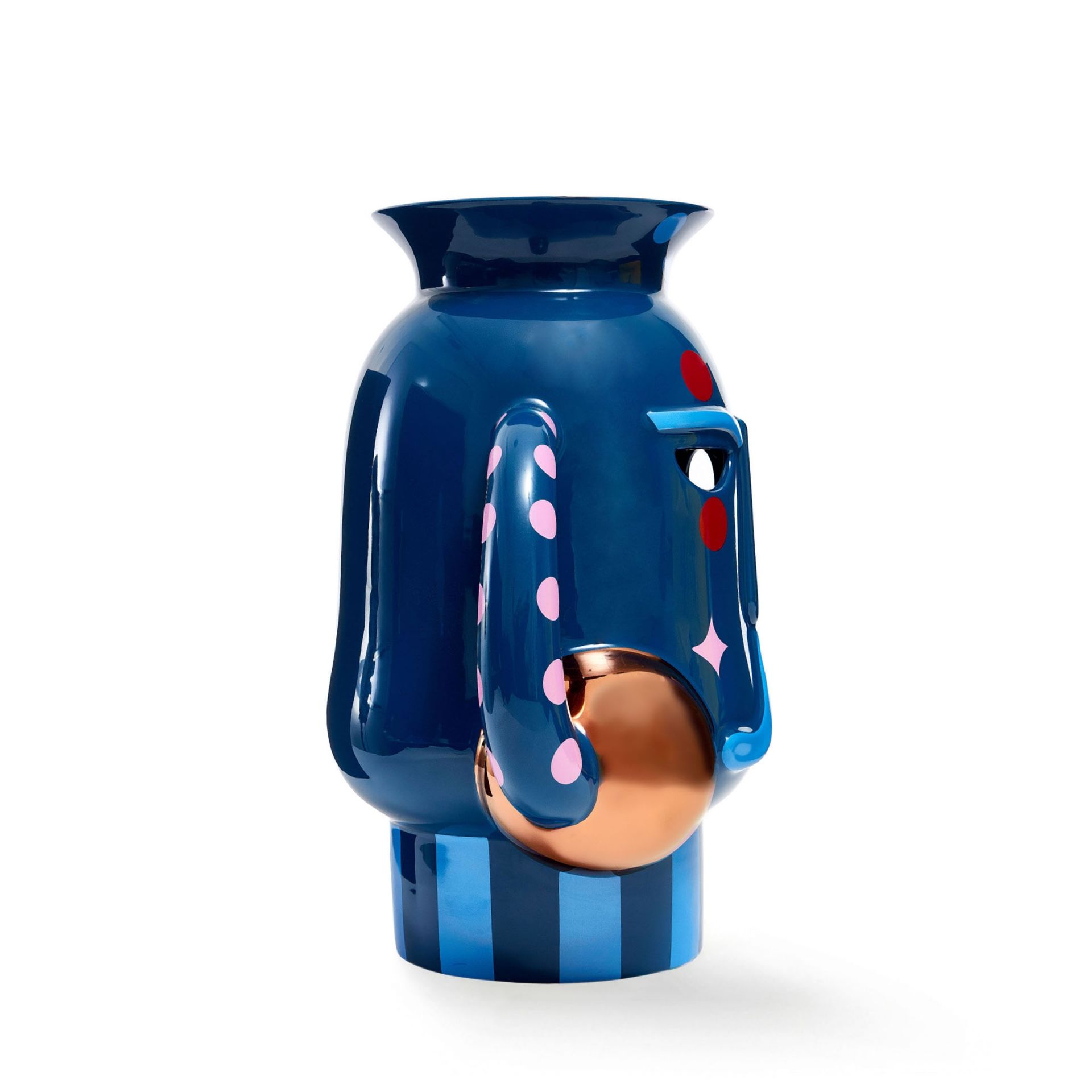 BOSA Vaso King Blu Pavone (Jaime Hayon) 34 CM - H 36 CM A-H81/GB1/49
