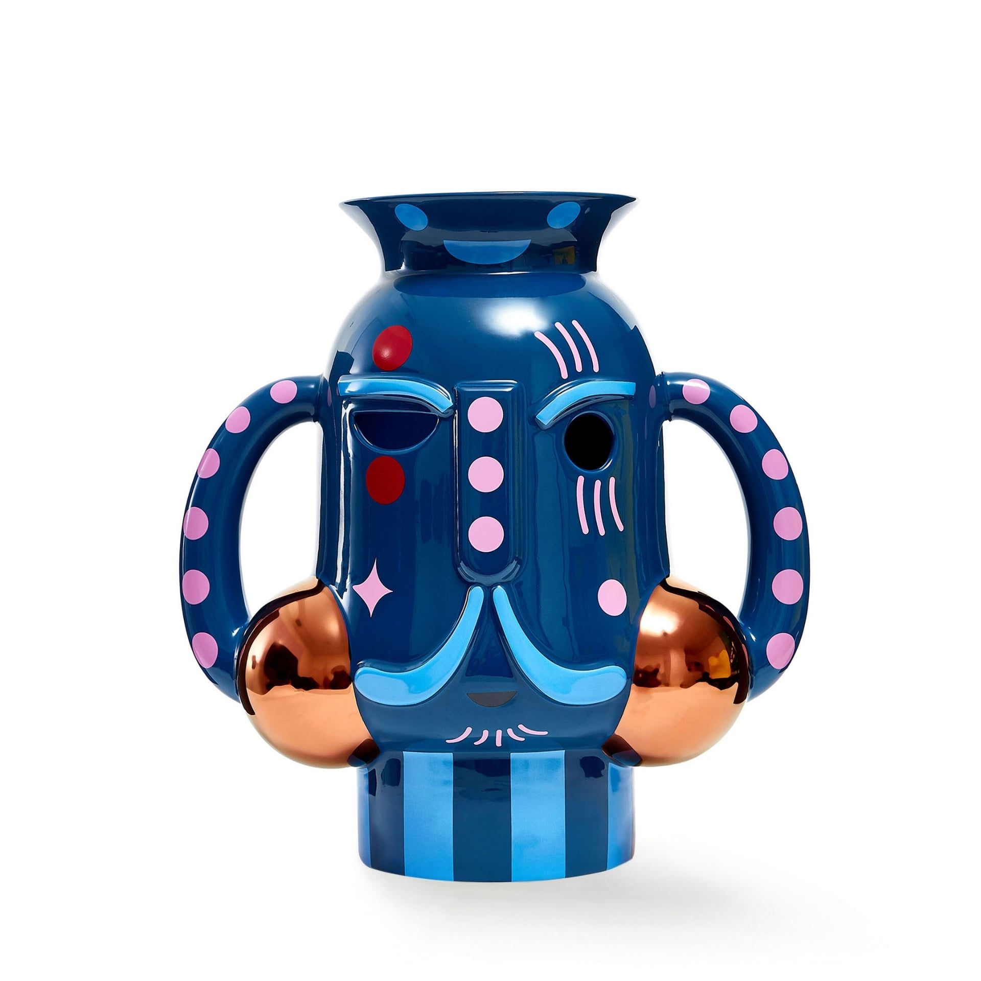 BOSA Vaso King Blu Pavone (Jaime Hayon) 34 CM - H 36 CM A-H81/GB1/49