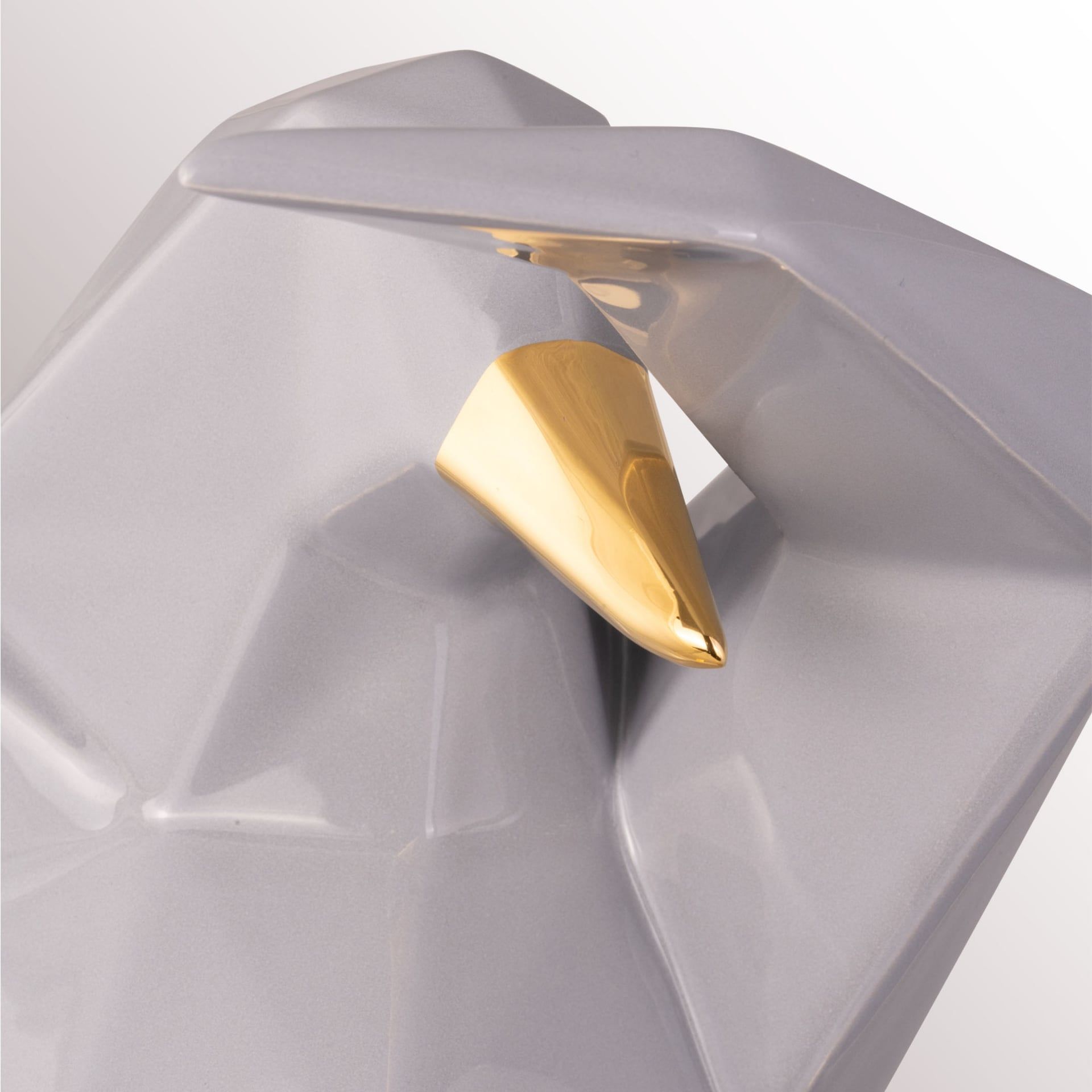 BOSA Scultura Dab Penguin Grigio Sasso (Vittorio Gennari) 31 CM - H 38 CM A-24/27+04+04/29