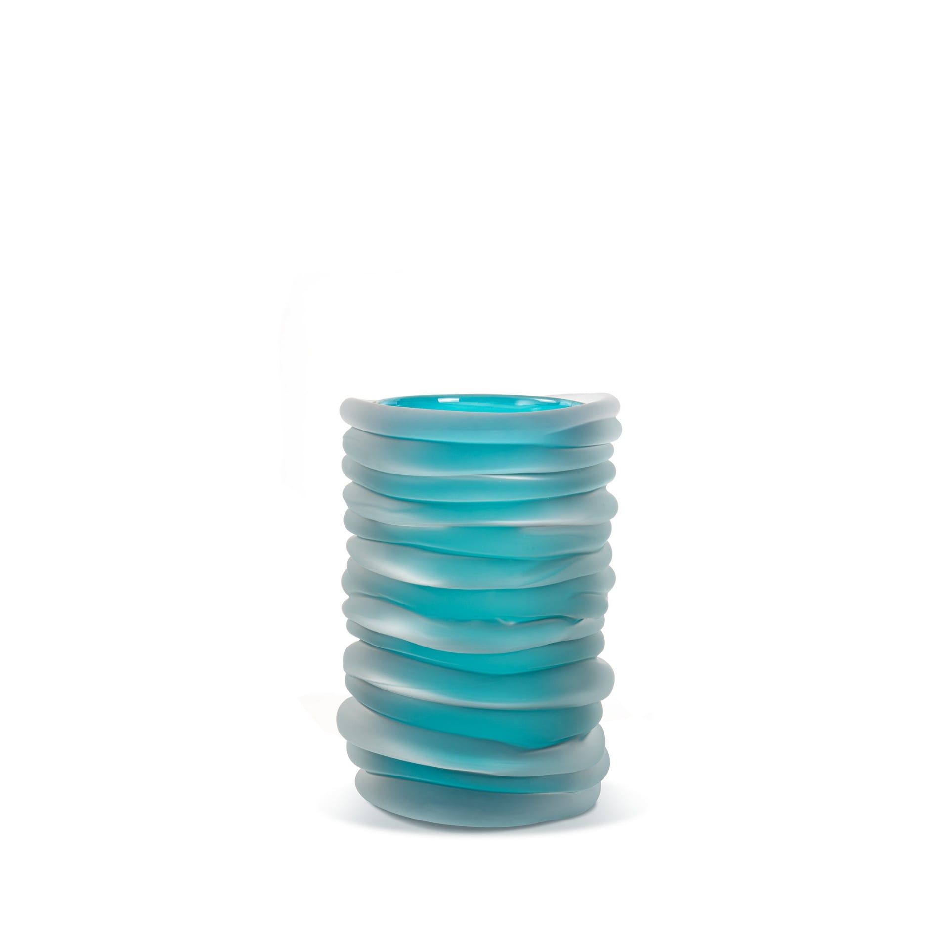 Fabio Fornasier Vaso Waves Acquamare Opaco 17 CM - H 25 CM VW 25/17
