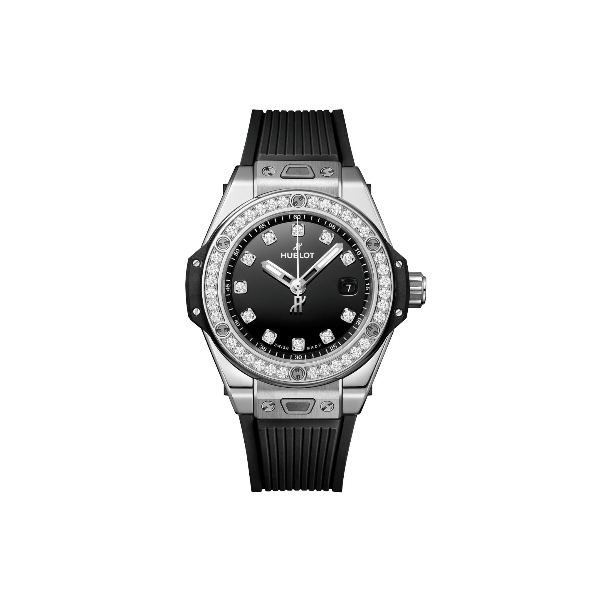 HUBLOT Big Bang One Click Steel Diamonds 33 MM 485.SX.1270.RX.1204
