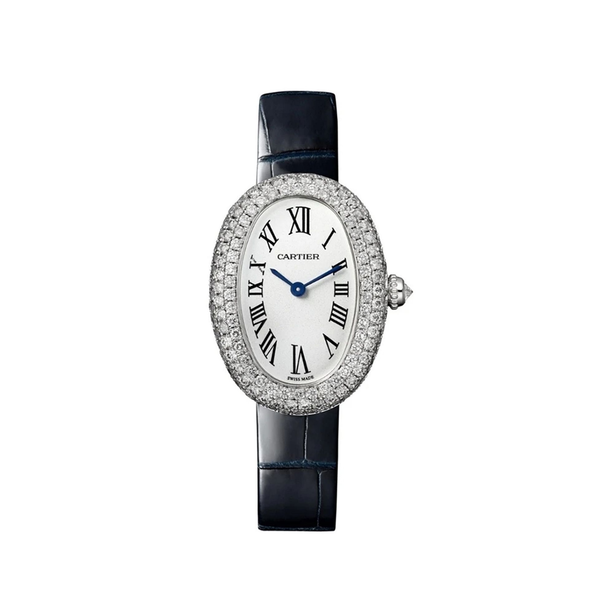 CARTIER Baignoire Modello Piccolo, Oro Bianco Rodiato 32 X 26 MM WJBA0049