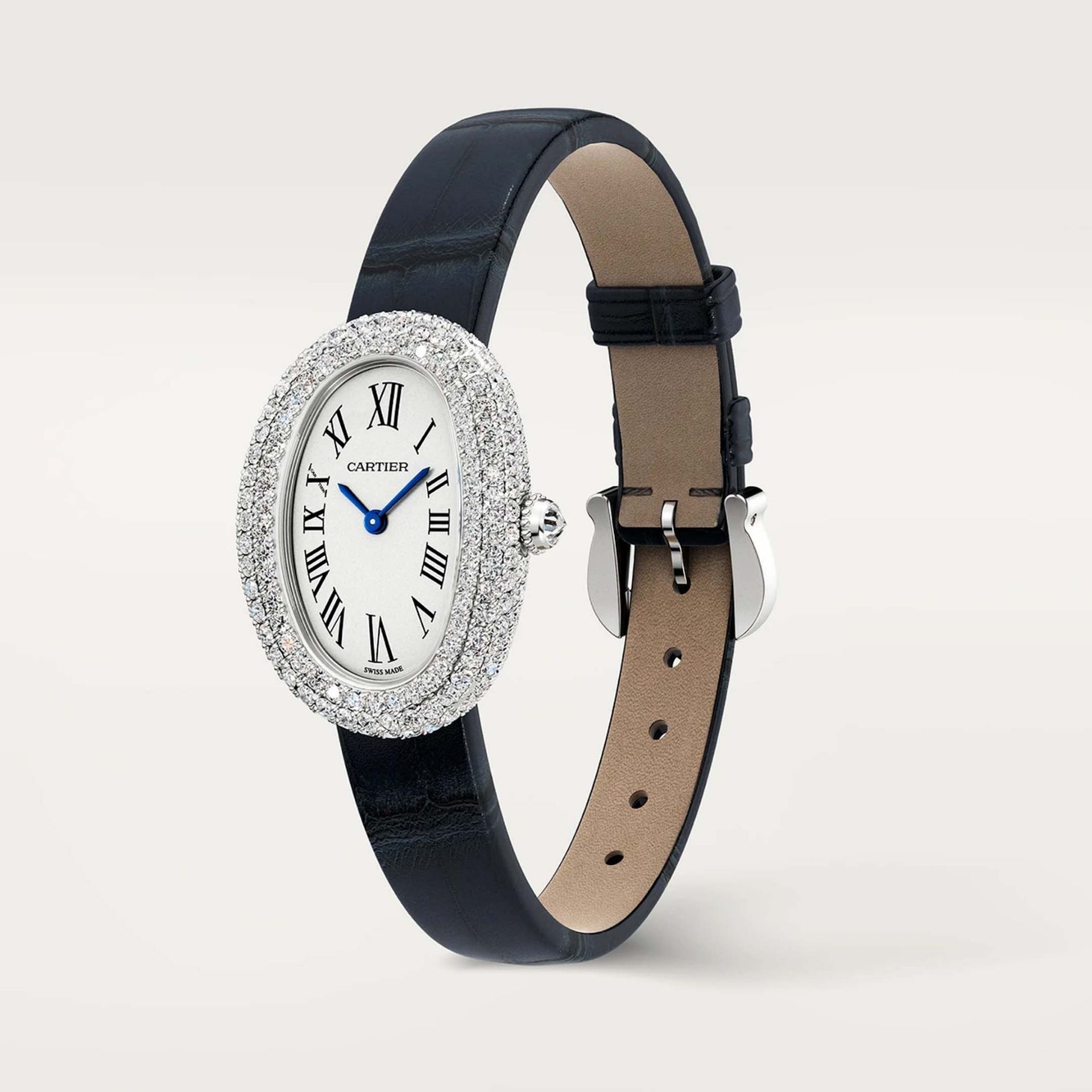 CARTIER Baignoire Modello Piccolo, Oro Bianco Rodiato 32 X 26 MM WJBA0049