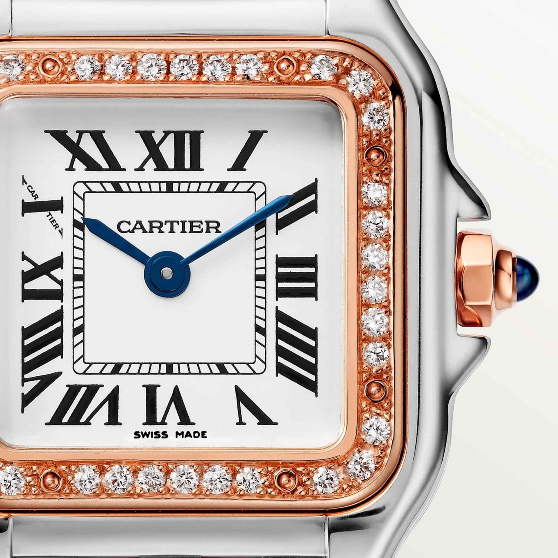 CARTIER Panthère De Cartier Modello Piccolo, Oro Rosa e Acciaio, Diamanti 22 X 30 MM W3PN0009