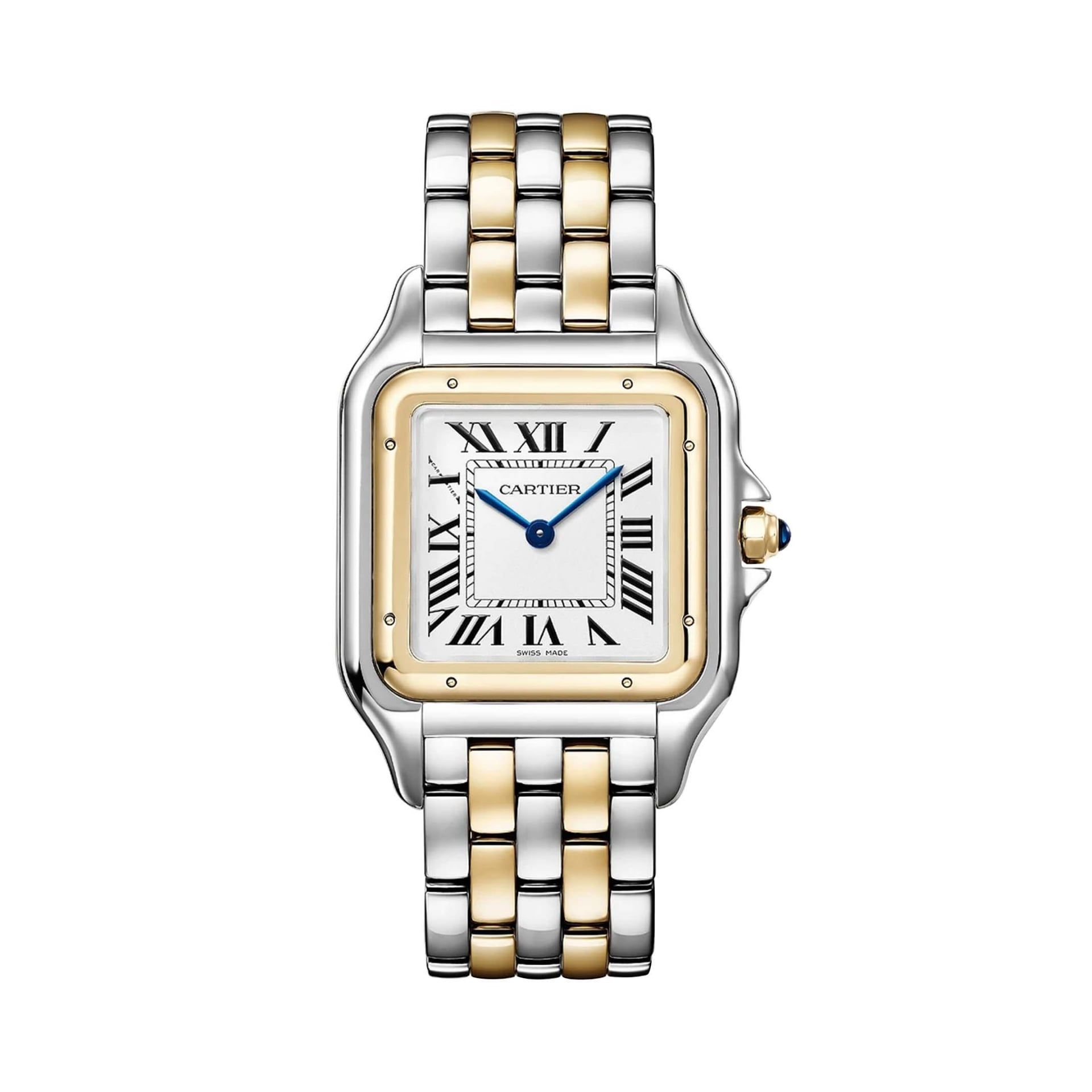 CARTIER Panthère De Cartier Modello Grande, Acciaio e Oro Giallo 31 X 42 MM W2PN0016