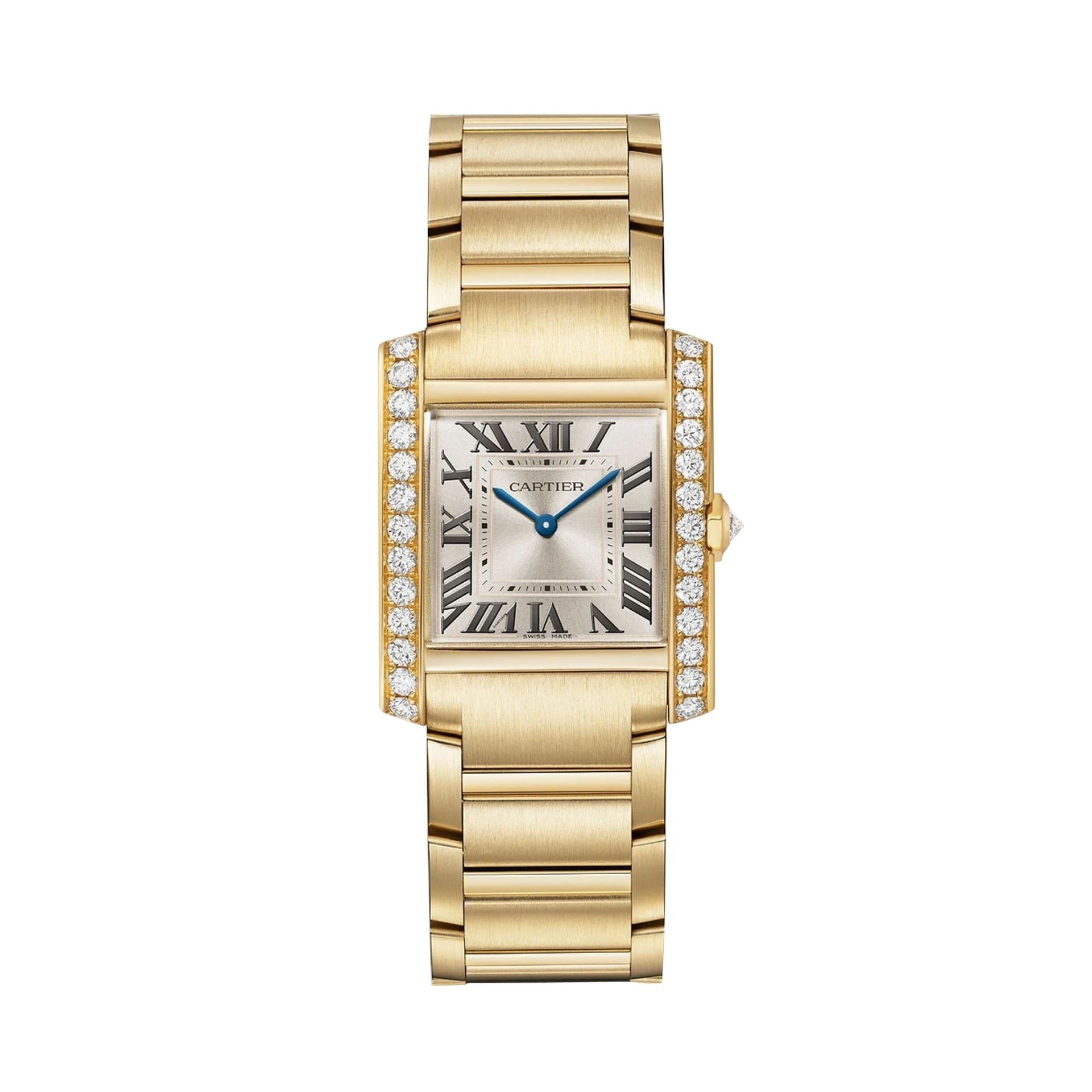 CARTIER Tank Française Modello Medio, Oro Giallo, Diamanti 32 X 27 MM WJTA0061