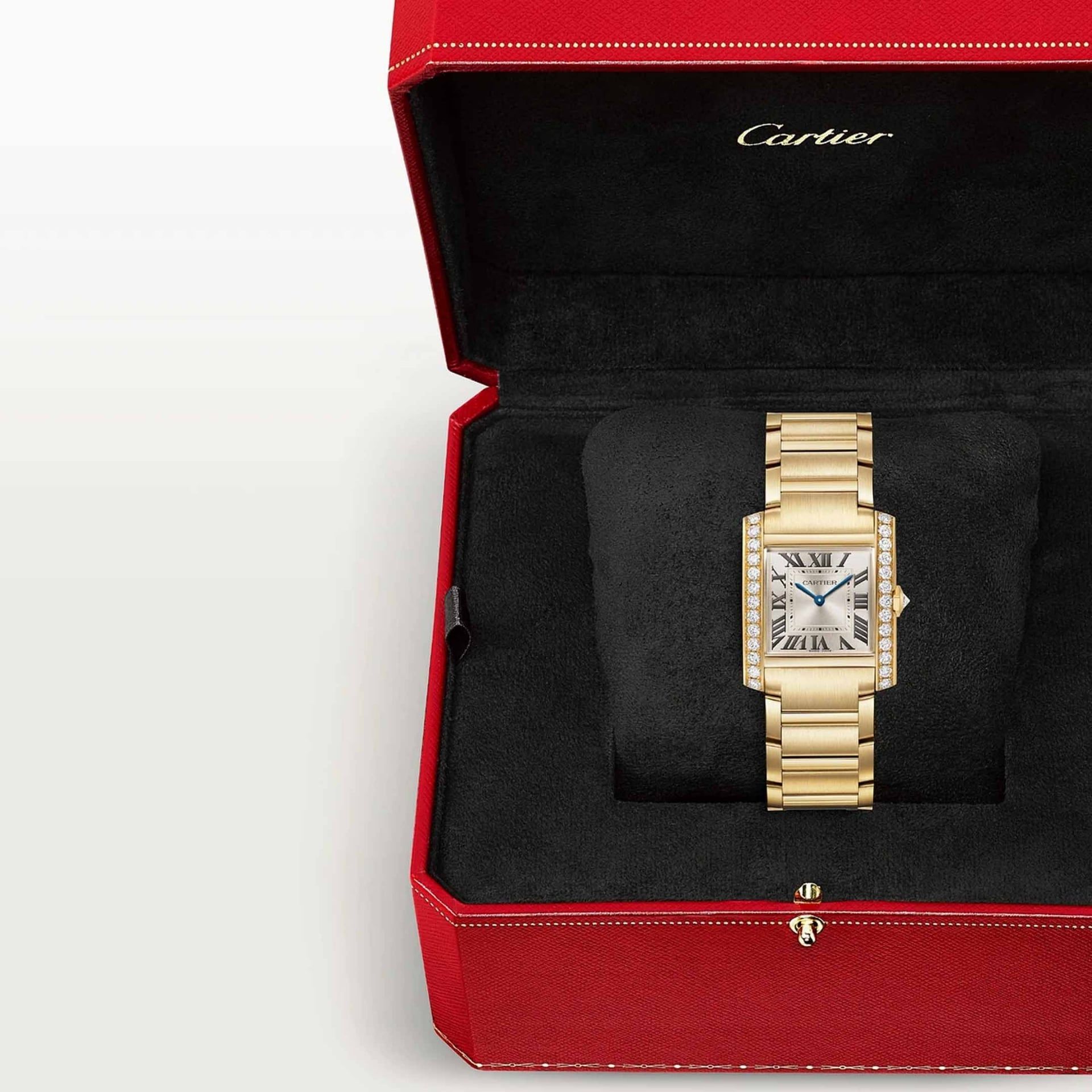 CARTIER Tank Française Modello Medio, Oro Giallo, Diamanti 32 X 27 MM WJTA0061