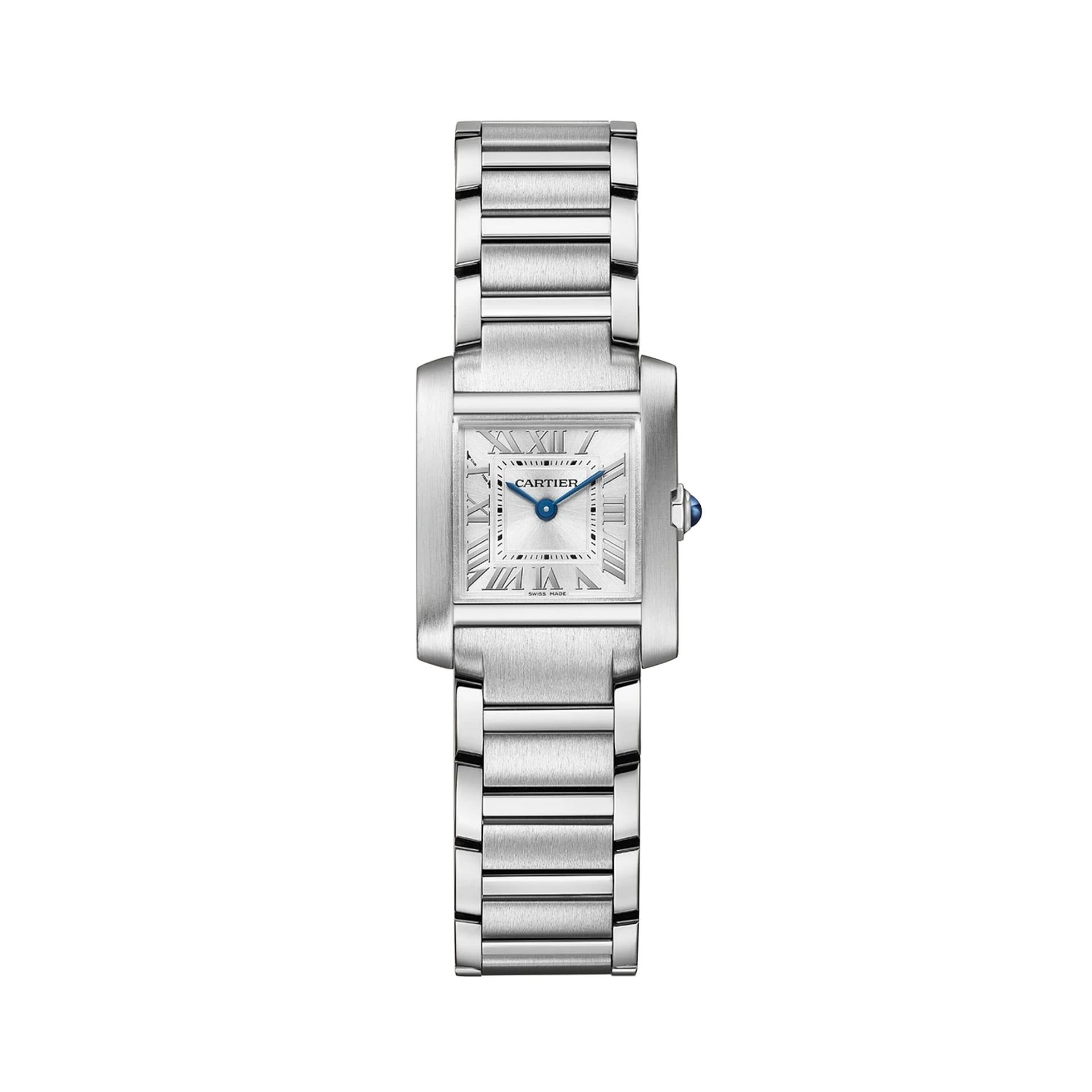 CARTIER Tank Française Modello Piccolo, Acciaio 25,7 X 21,2 MM WSTA0129