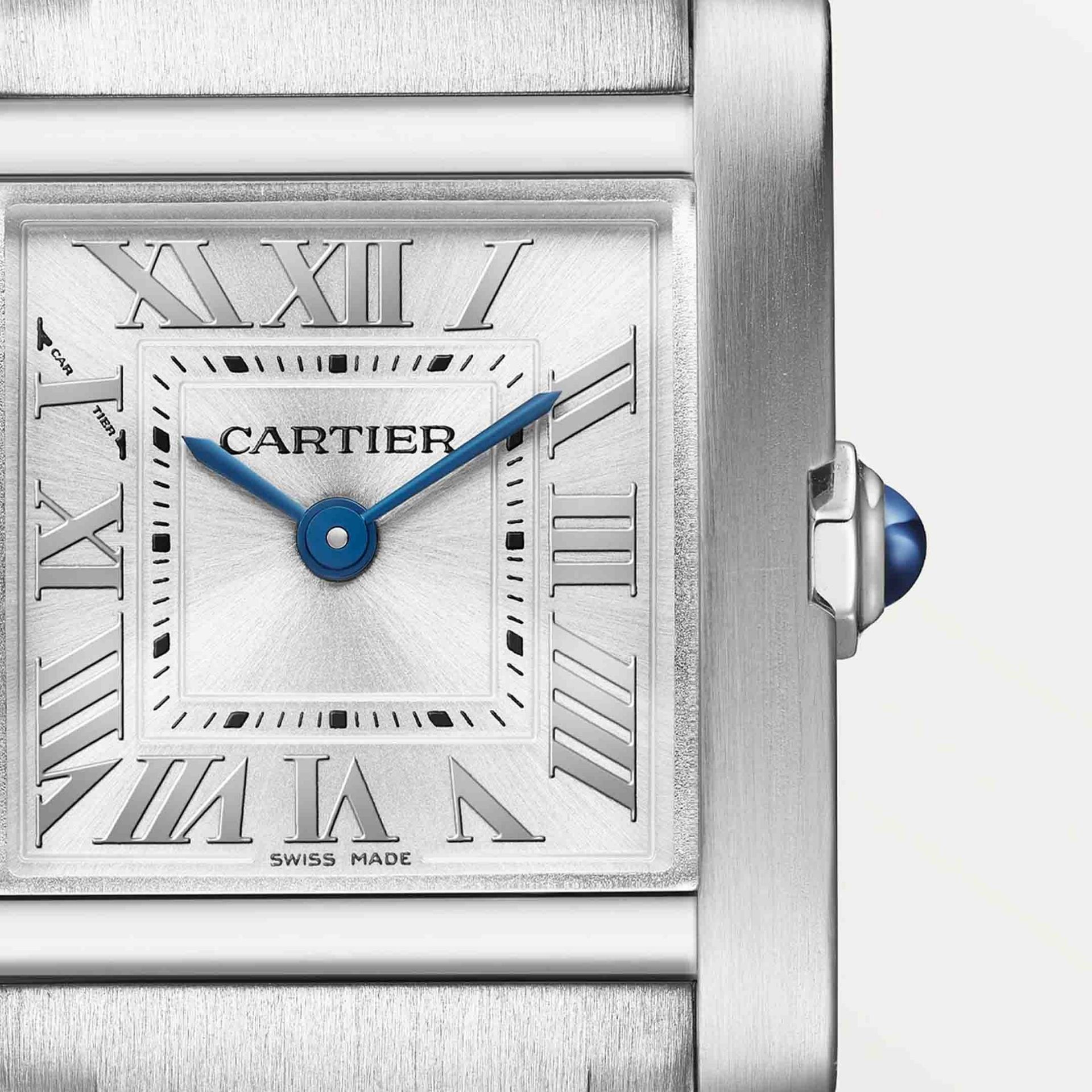 CARTIER Tank Française Modello Piccolo, Acciaio 25,7 X 21,2 MM WSTA0129