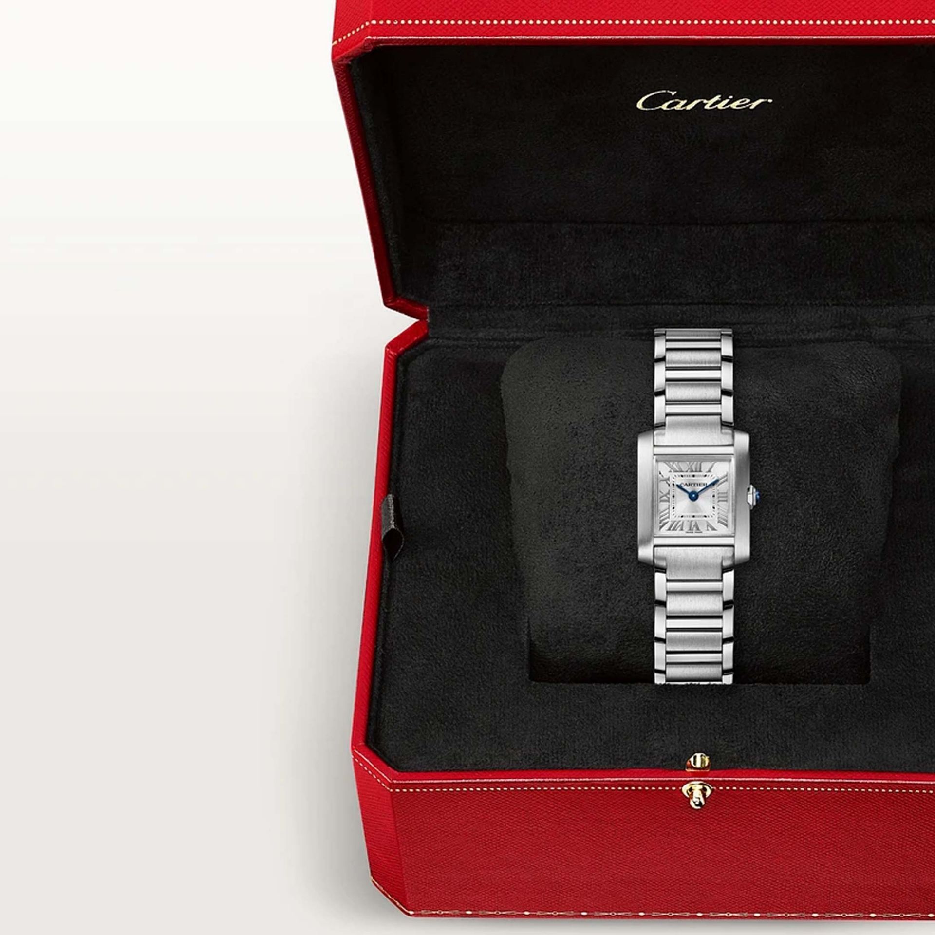 CARTIER Tank Française Modello Piccolo, Acciaio 25,7 X 21,2 MM WSTA0129
