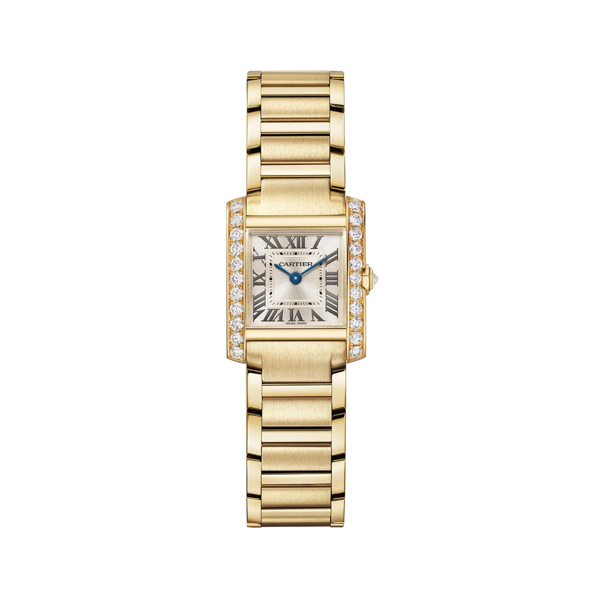 CARTIER Tank Française Modello Piccolo, Oro Giallo, Diamanti 25.7 X 21.2 MM WJTA0062