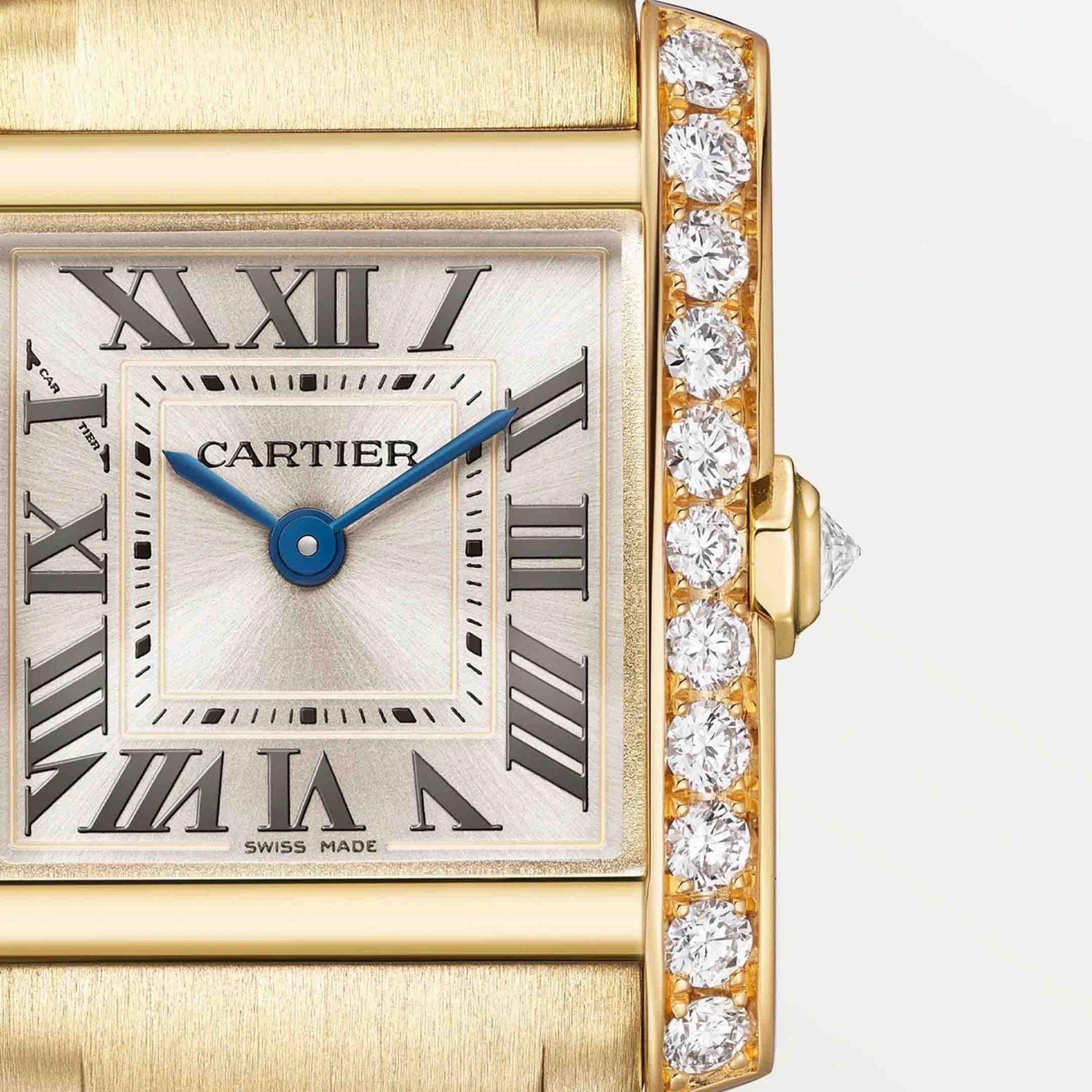 CARTIER Tank Française Modello Piccolo, Oro Giallo, Diamanti 25.7 X 21.2 MM WJTA0062