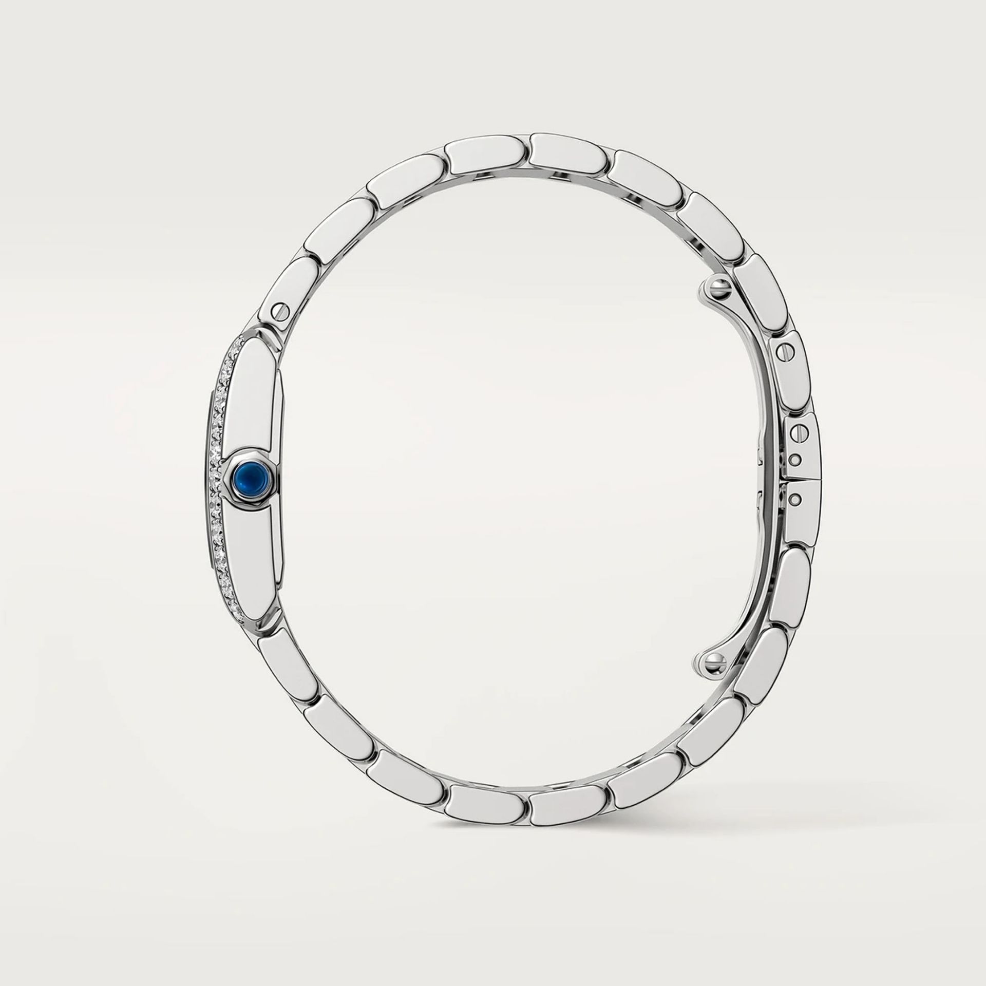 CARTIER Tank Française Modello Piccolo, Acciaio, Diamanti 25.7 X 21.2 MM W4TA0029