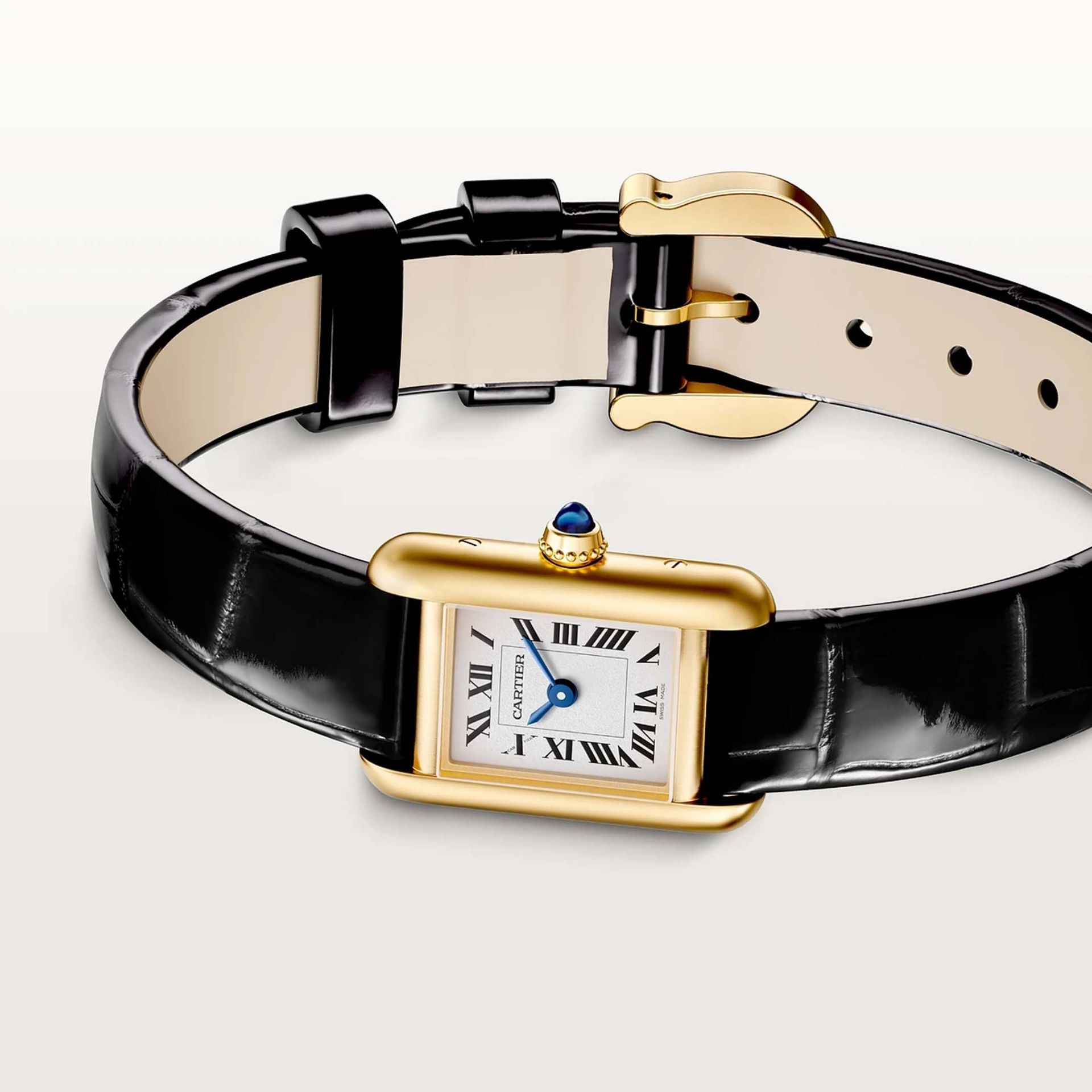 CARTIER Tank Louis Cartier Modello Mini, Oro Giallo, Pelle 24 X 16.5 MM WGTA0352
