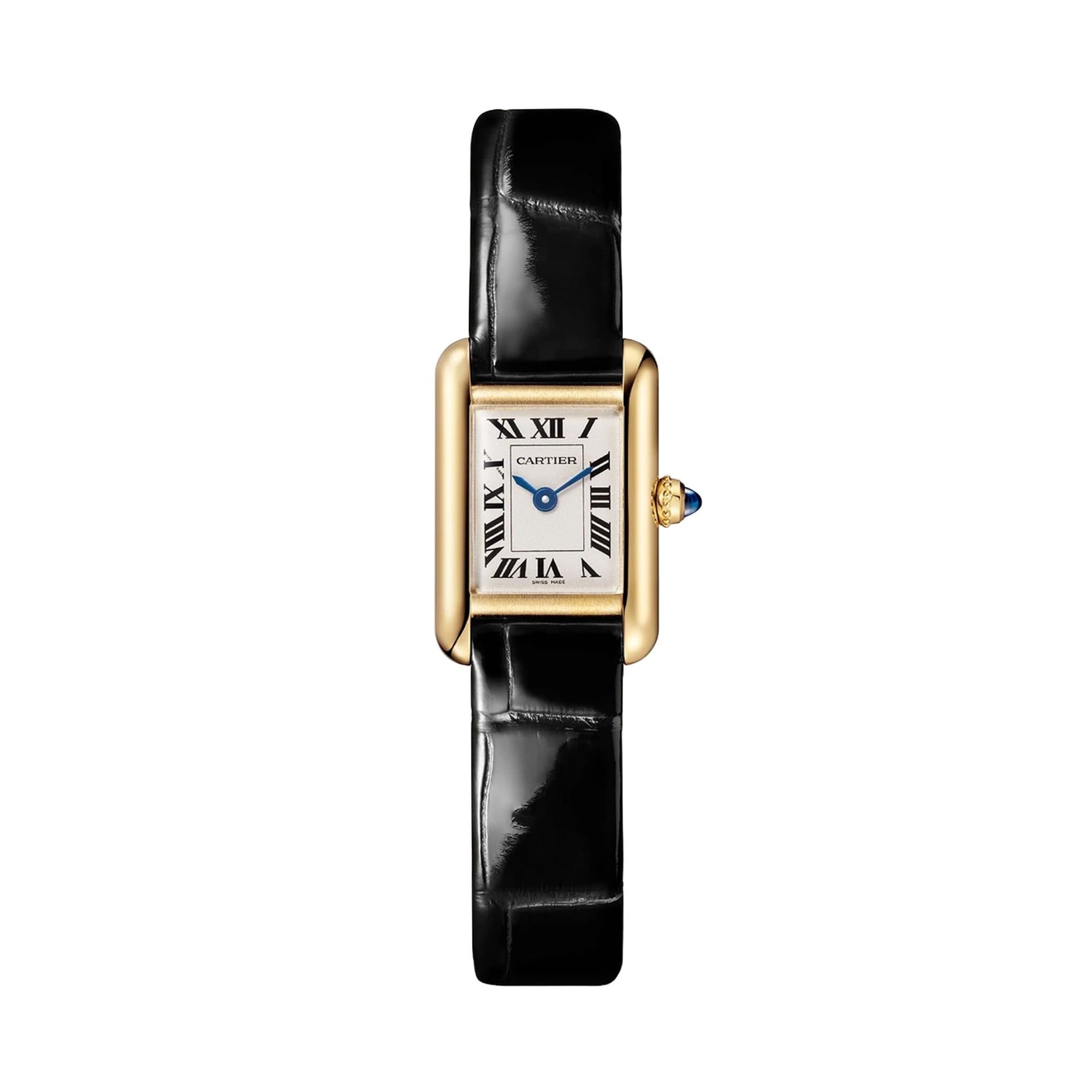 CARTIER Tank Louis Cartier Modello Mini, Oro Giallo, Pelle 24 X 16.5 MM WGTA0352