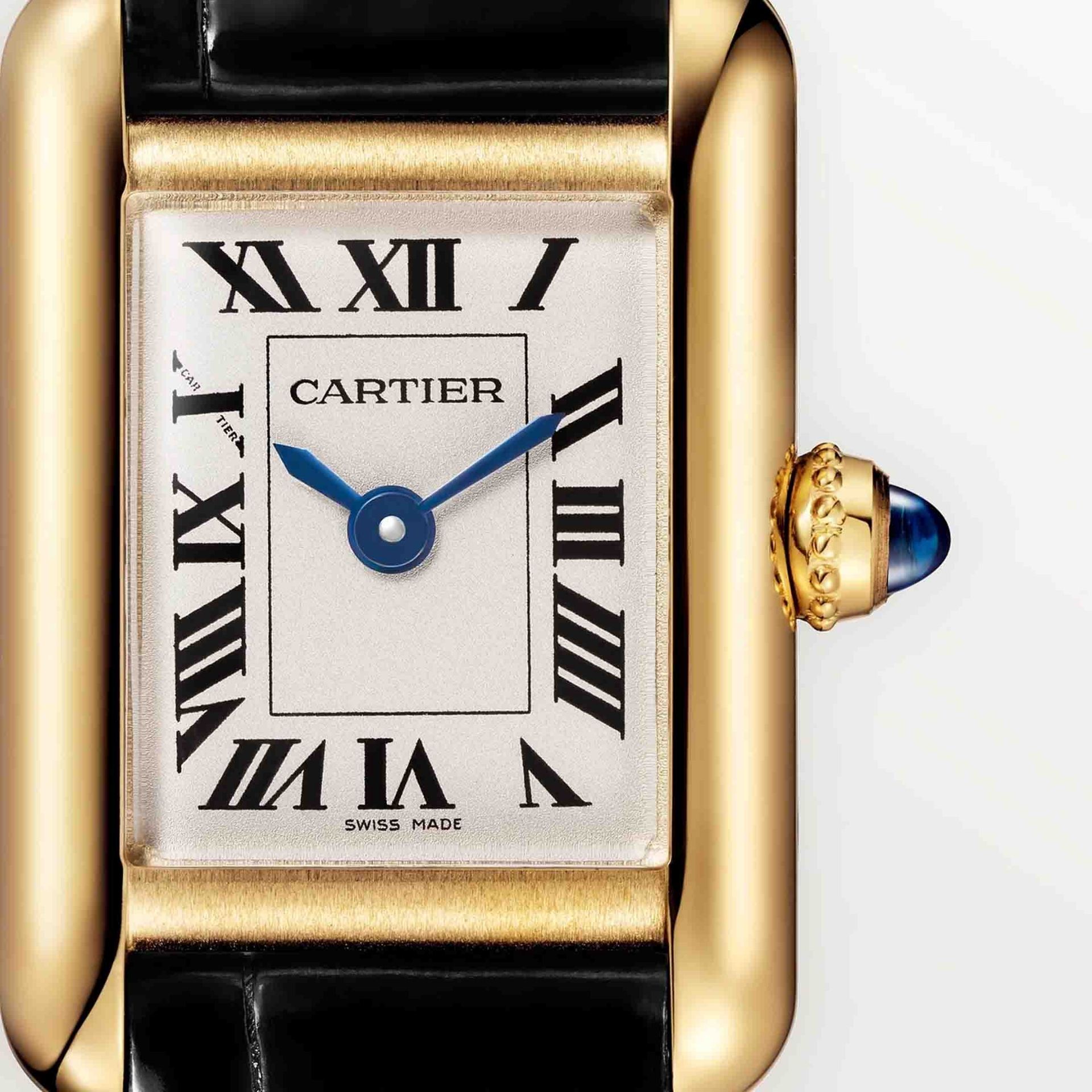 CARTIER Tank Louis Cartier Modello Mini, Oro Giallo, Pelle 24 X 16.5 MM WGTA0352