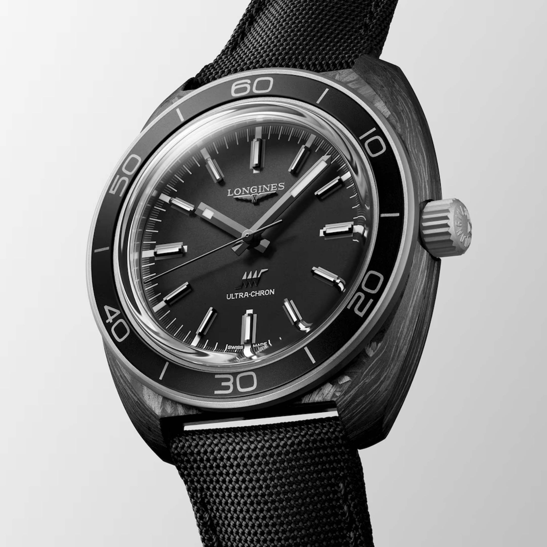 LONGINES Ultra-Chron Carbon 43 MM L2.839.4.52.2