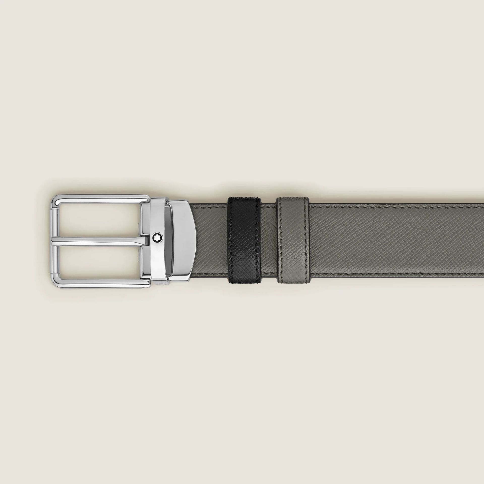 MONTBLANC Cintura Reversibile 30 Mm Grigio Medio/Nera  220026