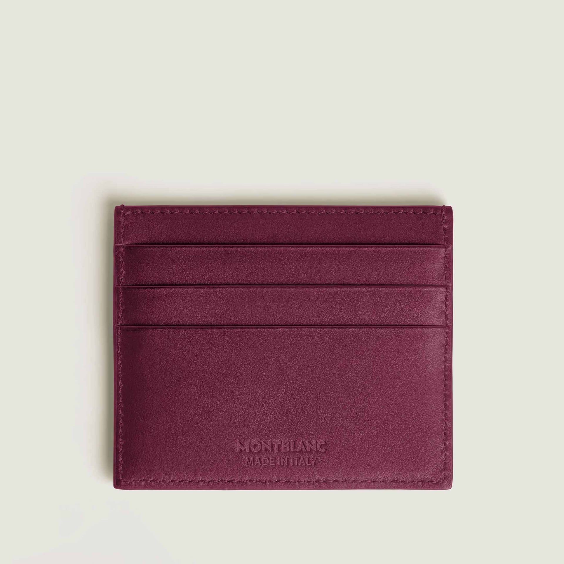 MONTBLANC Portacarte 6 Scomparti Extreme 3.0 in Pelle Nera e Rossa  199420