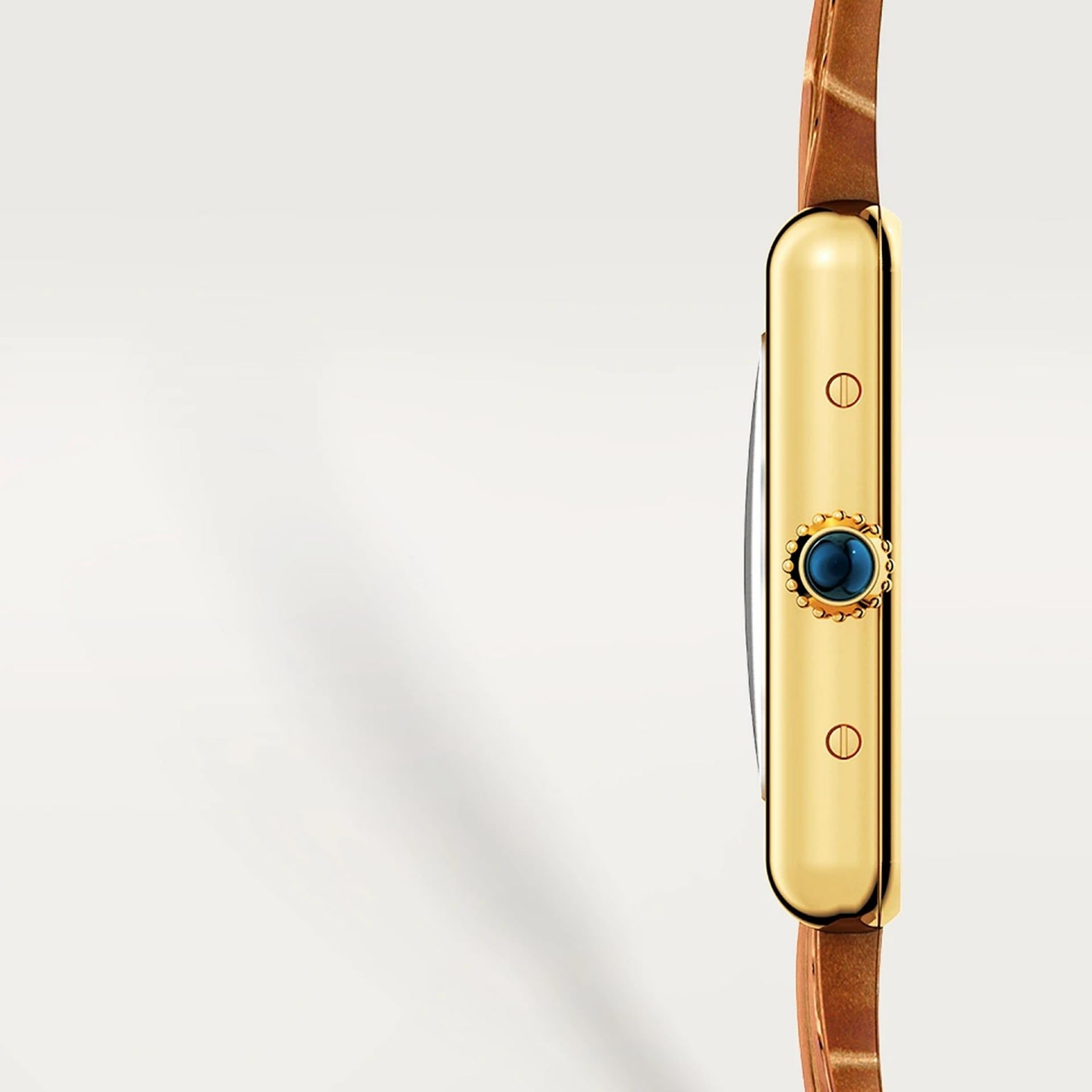 CARTIER Tank Louis Cartier Modello Piccolo, Oro Giallo, Pelle 29.5 X 22  MM WGTA0342