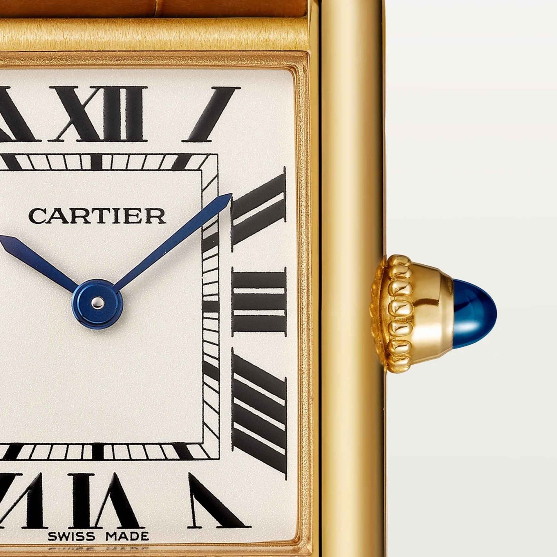 CARTIER Tank Louis Cartier Modello Piccolo, Oro Giallo, Pelle 29.5 X 22  MM WGTA0342
