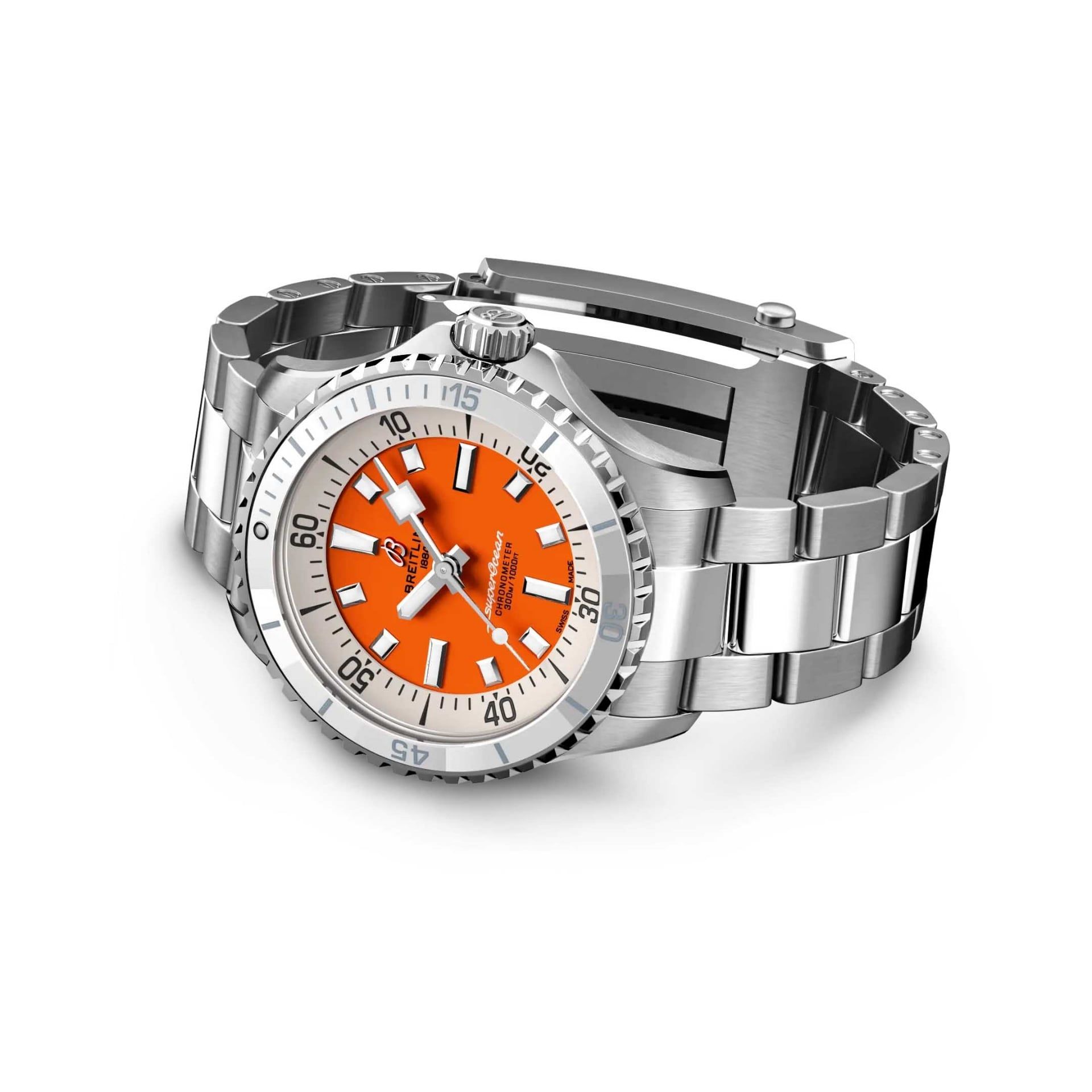 BREITLING Superocean III Automatic Orange Dial 36 MM A1737721101A1