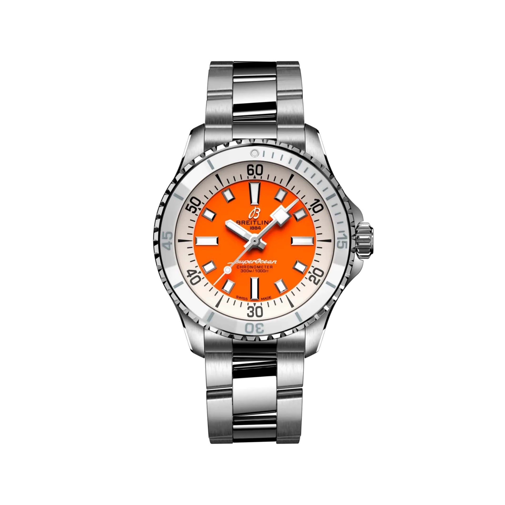BREITLING Superocean III Automatic Orange Dial 36 MM A1737721101A1