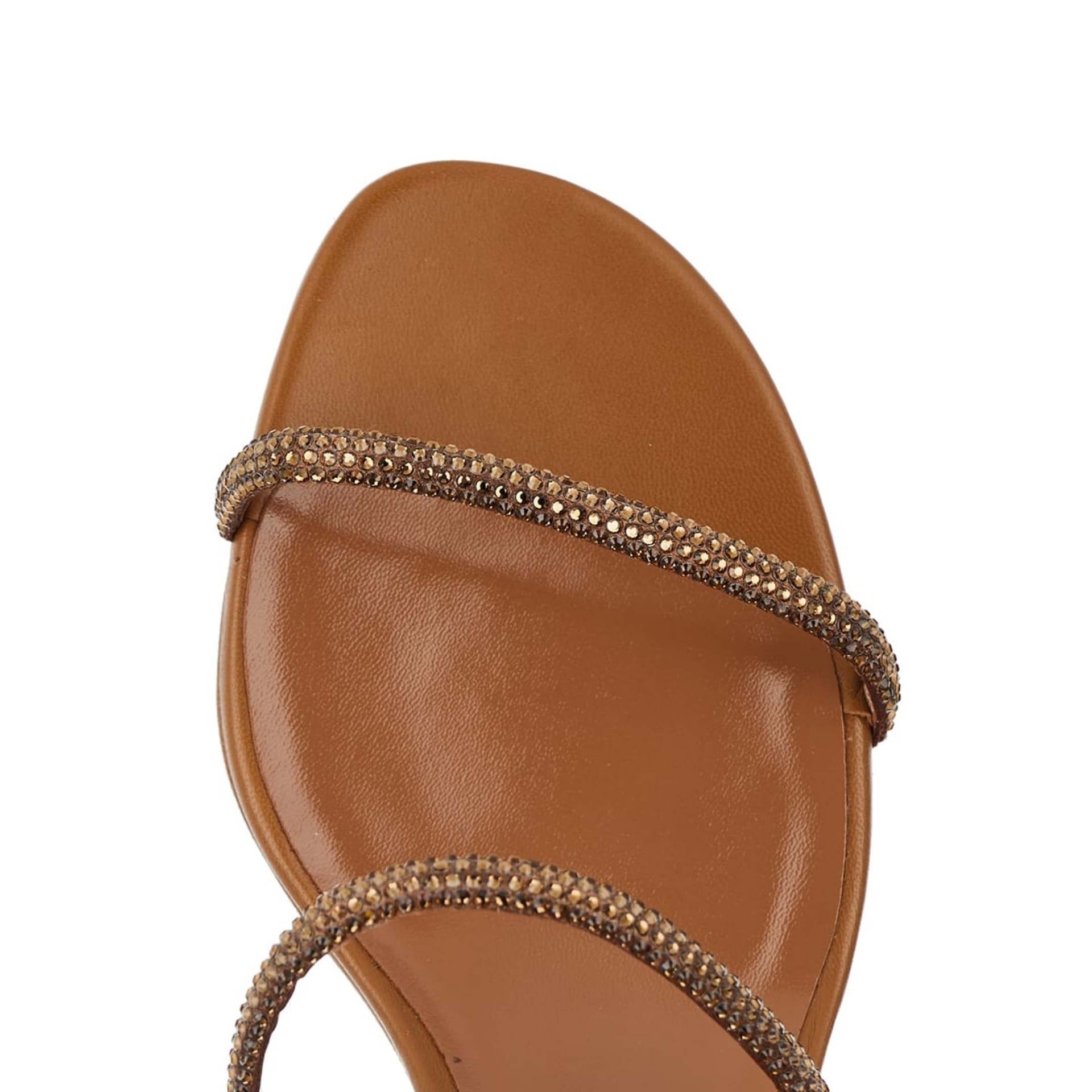 RENE CAOVILLA Cleo - Sandali Tacco Basso Tabacco  C12037-040-R001Y240