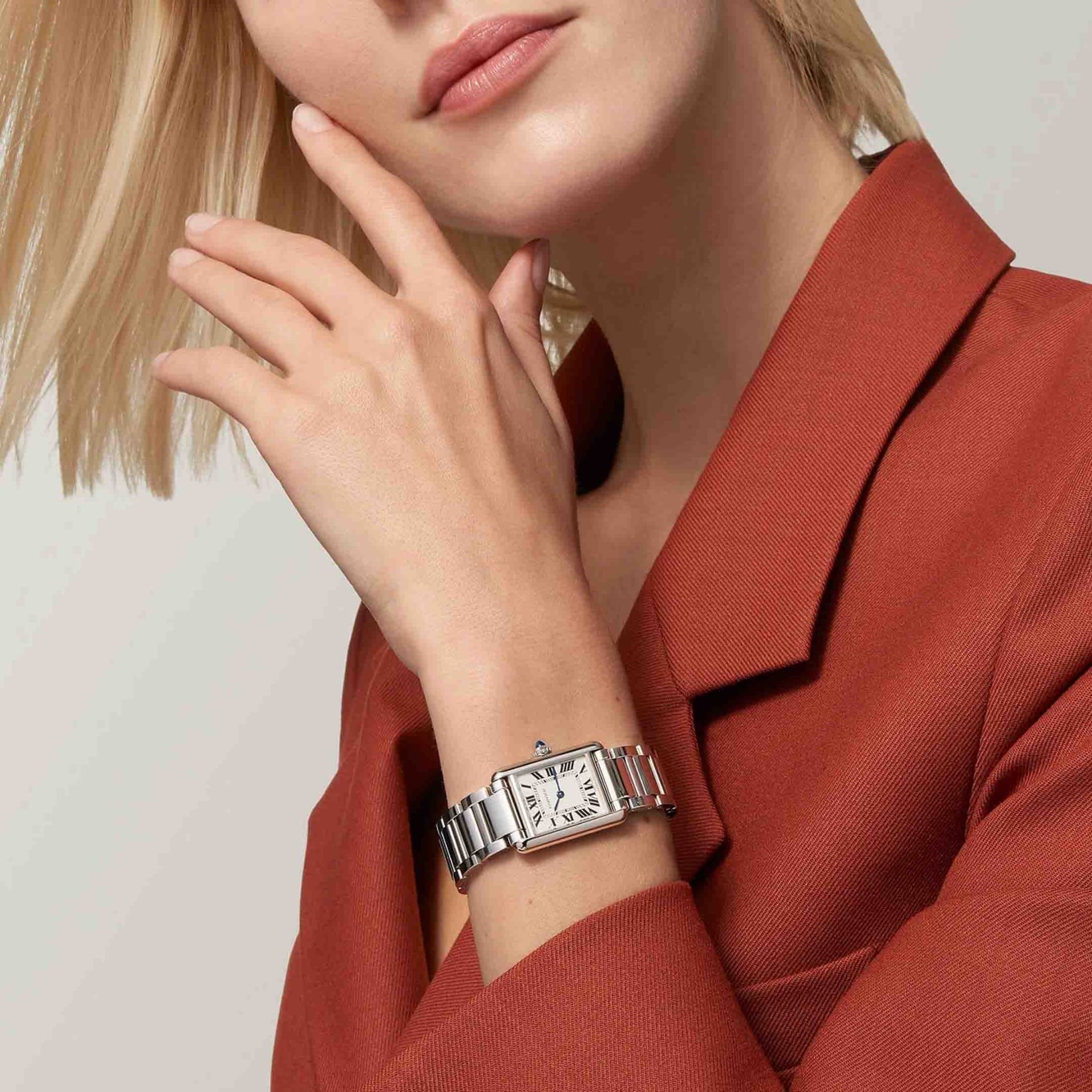 CARTIER Tank Must De Cartier Modello Piccolo, Acciaio, Solarbeat™ 29,5 X 22  MM WSTA0121